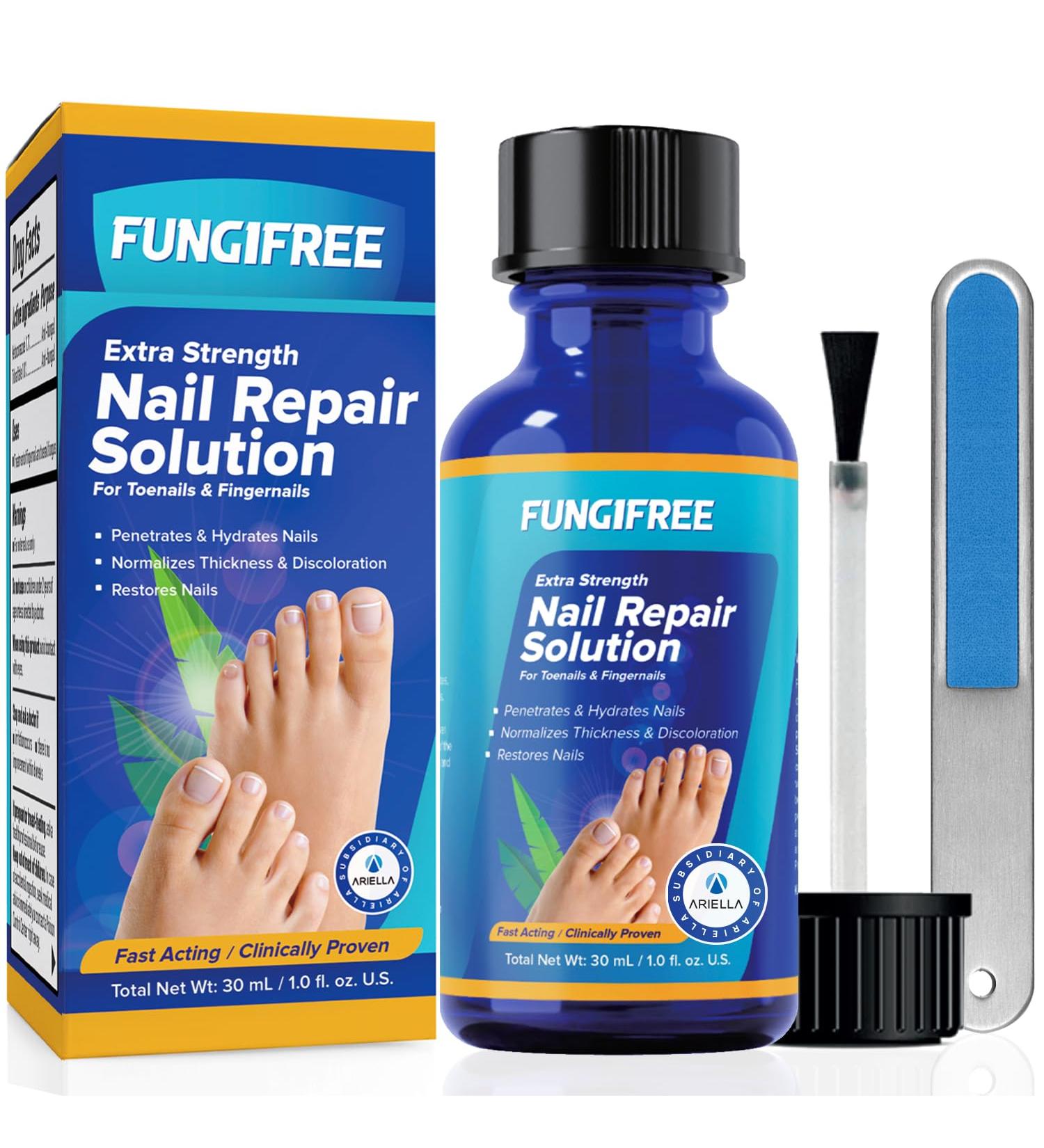 Extra Strength Toenail Fungus Treatment - Effective Nail Repair for Discolored & Damaged Nails | Athlete's Foot Care | 1 Fl Oz - Buy Online on GoSupps.com