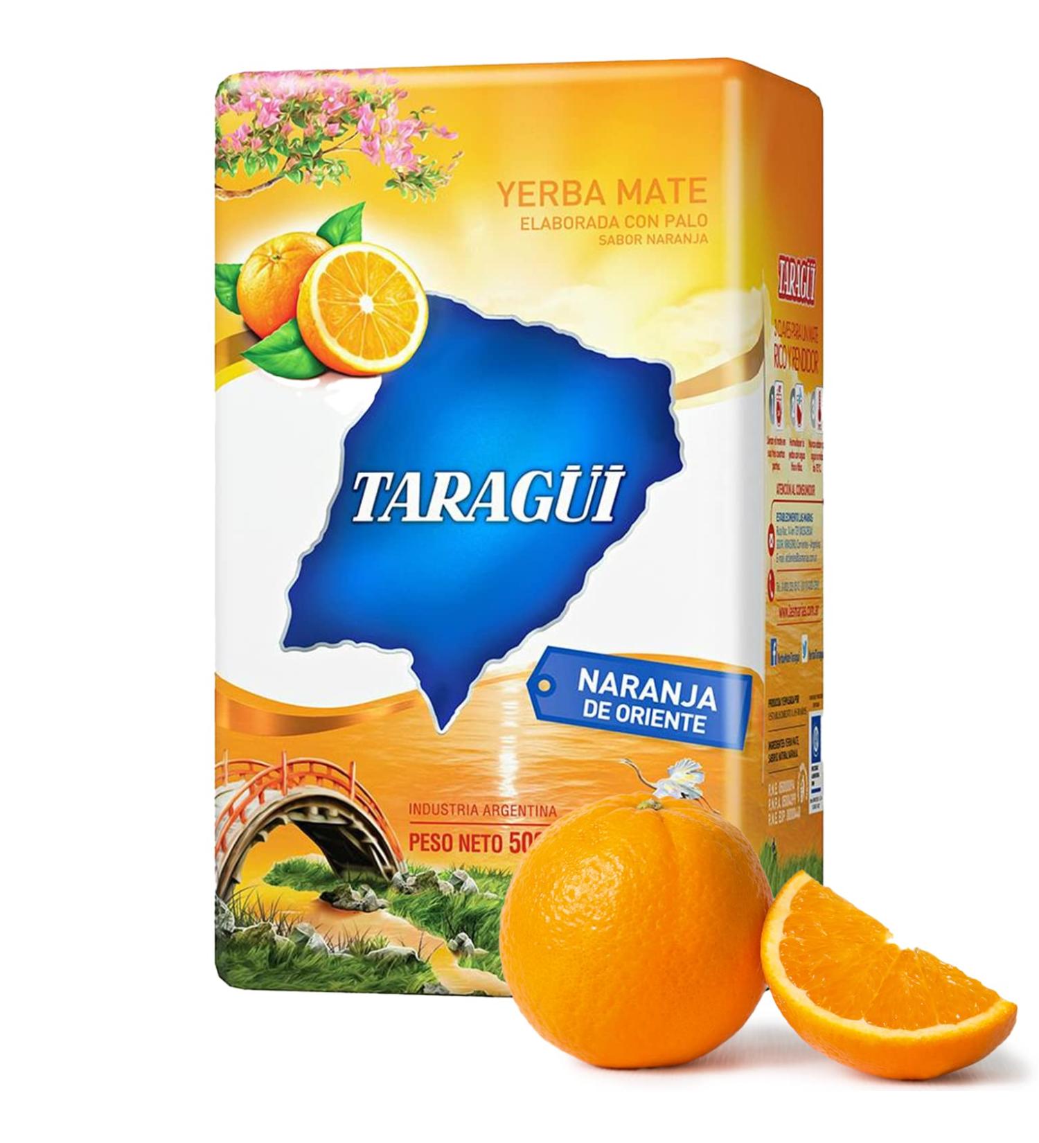 Taragui Yerba Mate Tea Naranja de Oriente 500g - Authentic Argentine Detox & Energy Drink | 12-Month Ripening - Buy Online on GoSupps.com
