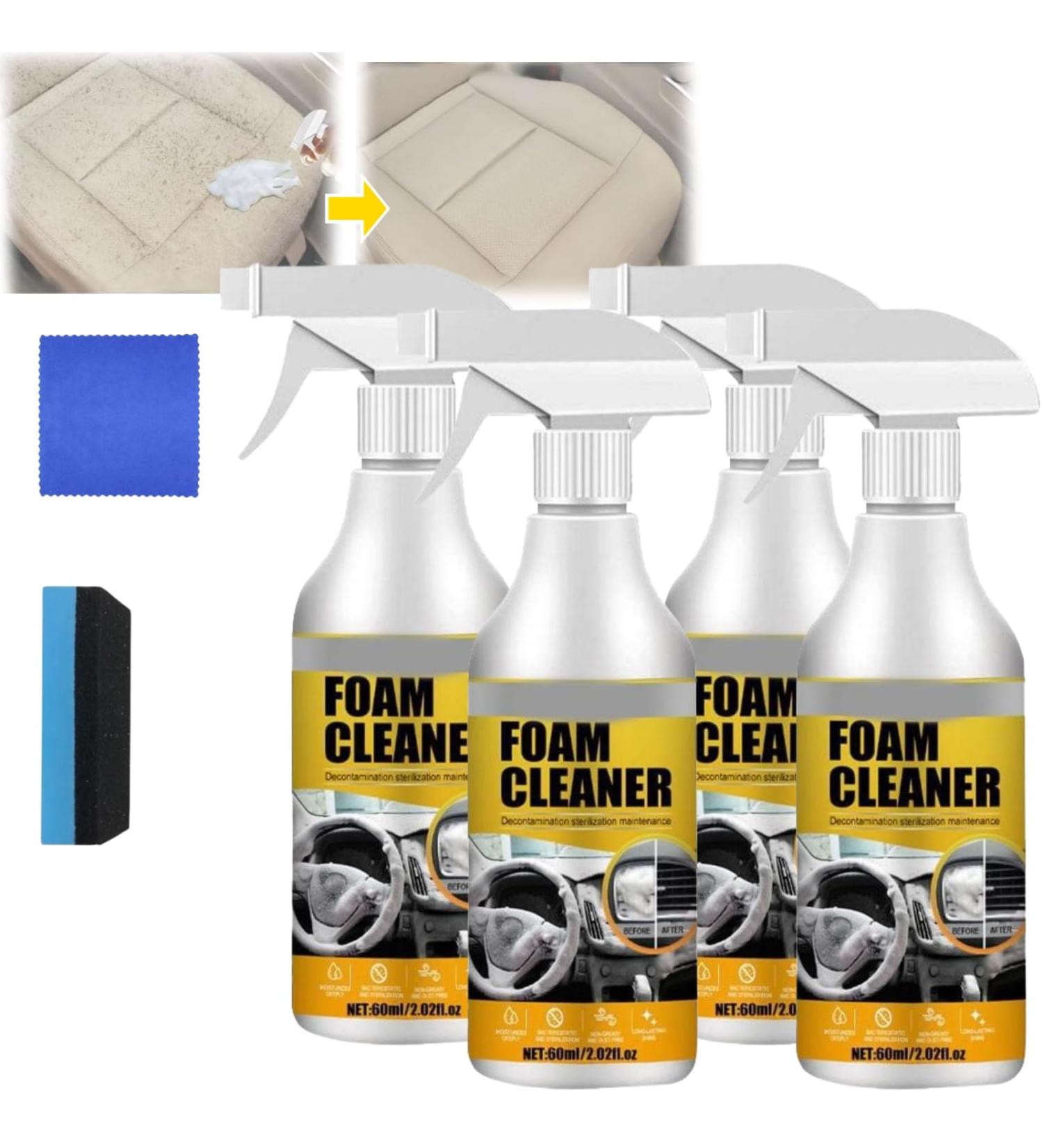 Cohbskj Homebbc Foam Cleaner Multi-Purpose Foam Cleaner Foam Cleaner For Car Car Interior Foam Cleaner Foam Cleaner All Purpose Interior Car Cleaner (4PCS) - Buy Online on GoSupps.com