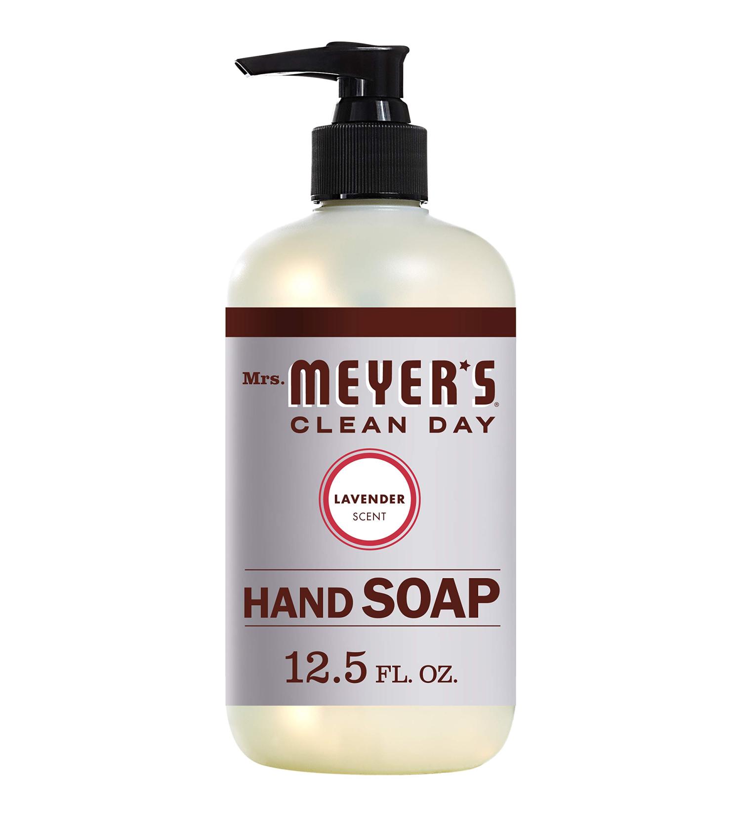 Mrs. Meyer's Lavender Hand Soap 12.5 Fl Oz - Biodegradable Formula with Essential Oils - Buy Online on GoSupps.com