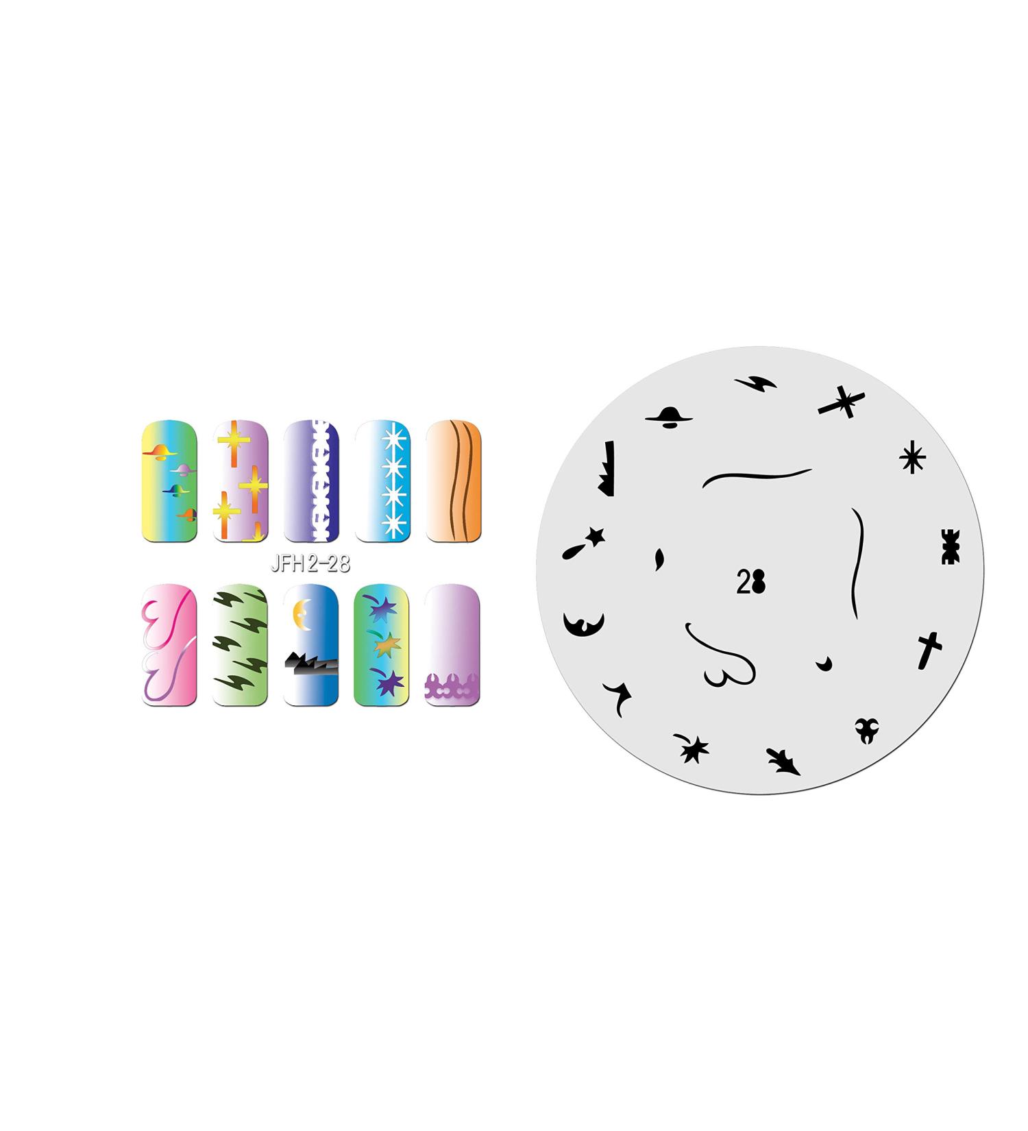 Fingernail stencil (airbrush nail art) Fengda JFH02-028