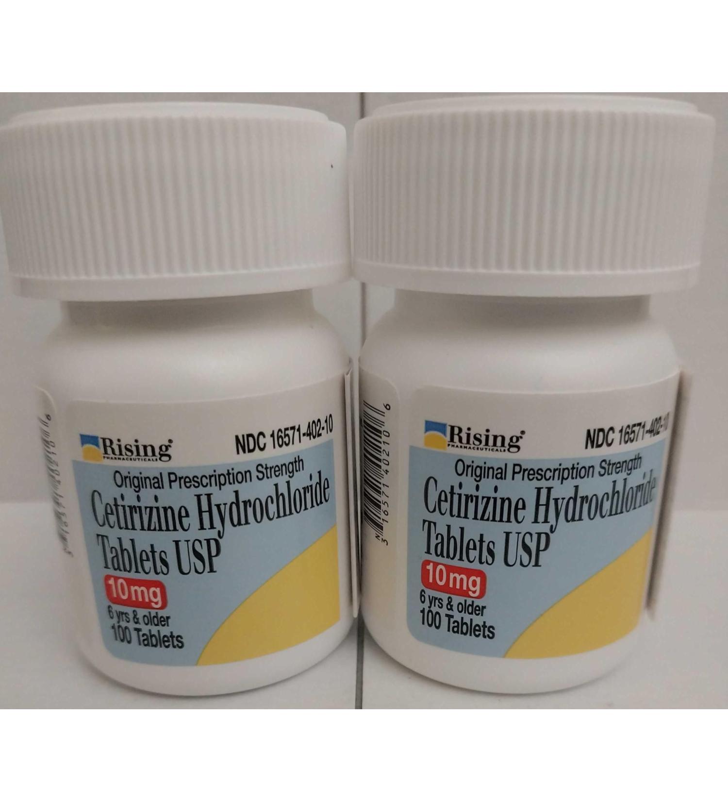 Buy Cetirizine 10 mg Antihistamine Tablets - Generic Zyrtec for 24 Hour Allergy Relief | 200 Tablets (Pack of 2) - Pack Pharmaceuticals - Buy Online on GoSupps.com