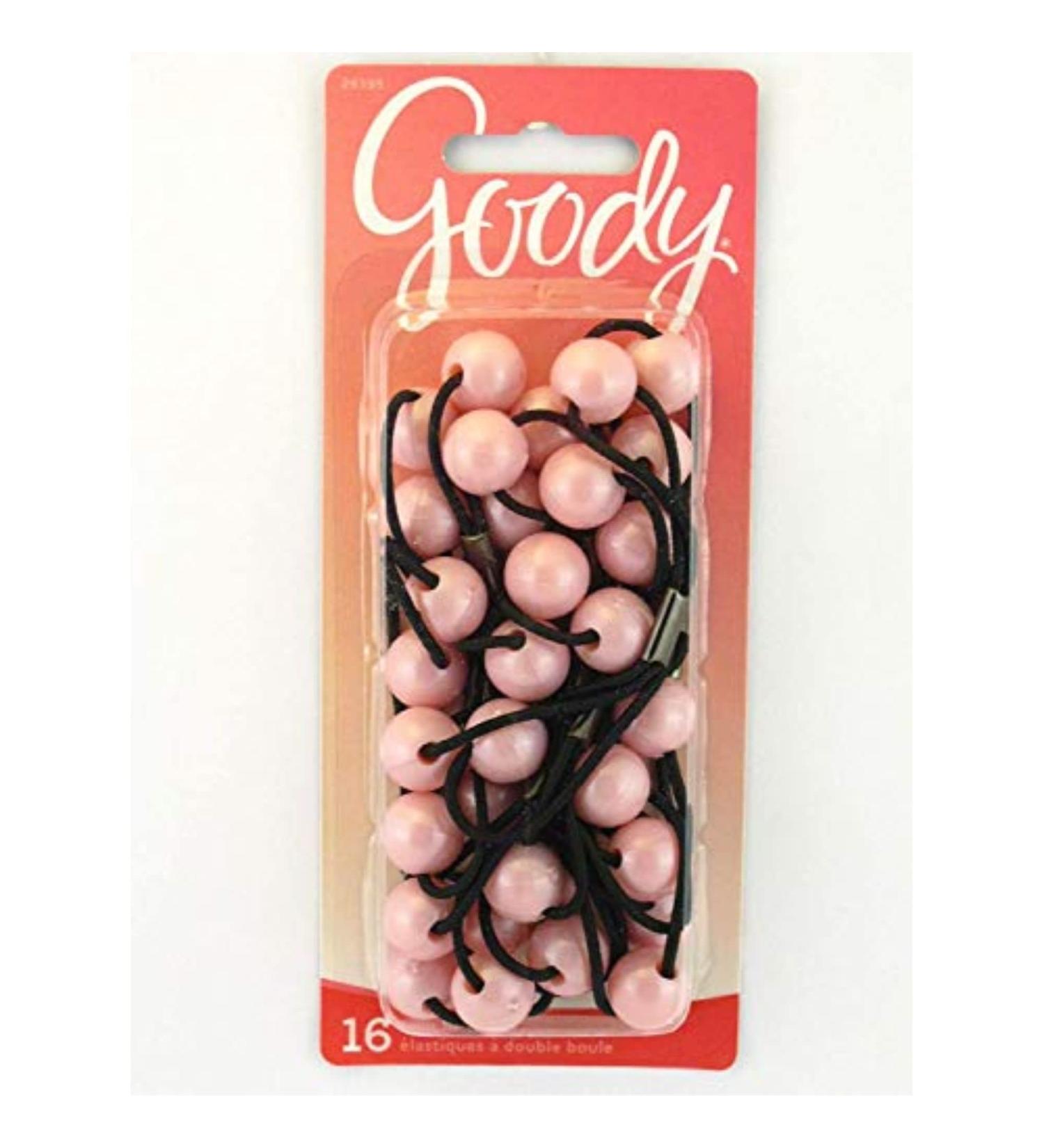 Goody Girls Twinbead Bubble Ponytailers - Pink - 16 Pcs. Pink 16 Count (Pack of 1)