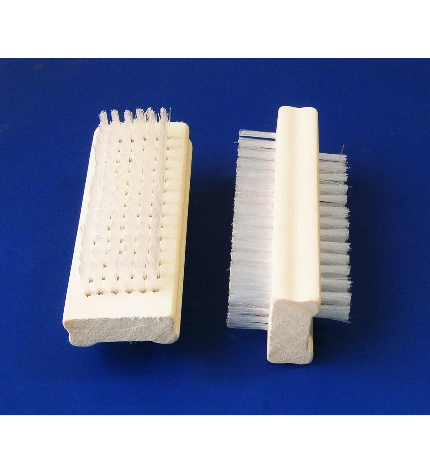 2x NAIL BRUSH 9cm wooden beech hand washing brush hand brush hard bristle brush 73