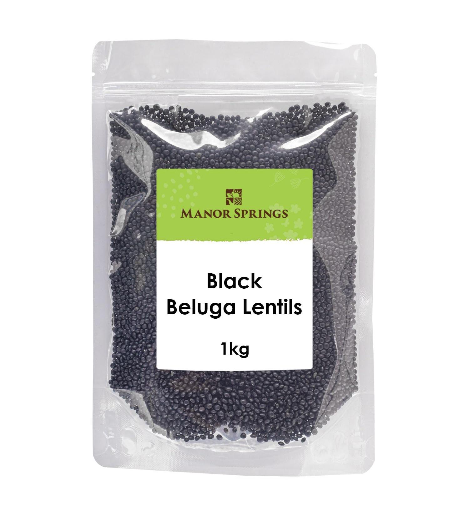 Black Beluga Lentils 1kg by Manor Springs - Buy Online on GoSupps.com