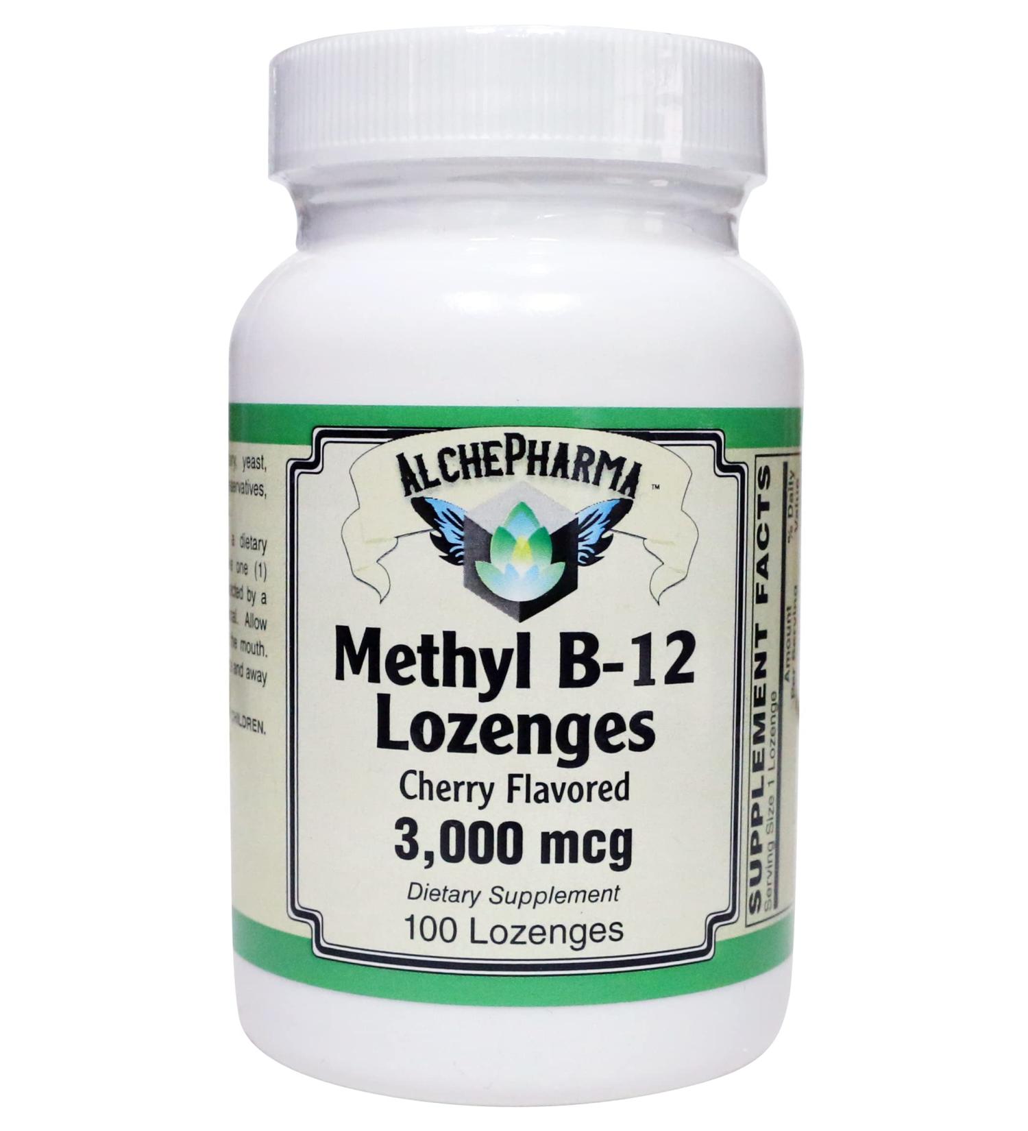 Methyl B-12 3 000mcg w/Folic Acid Biotin and B-6 Lozenges (100 Lozenges) 100 Count (Pack of 1) - Buy Online on GoSupps.com