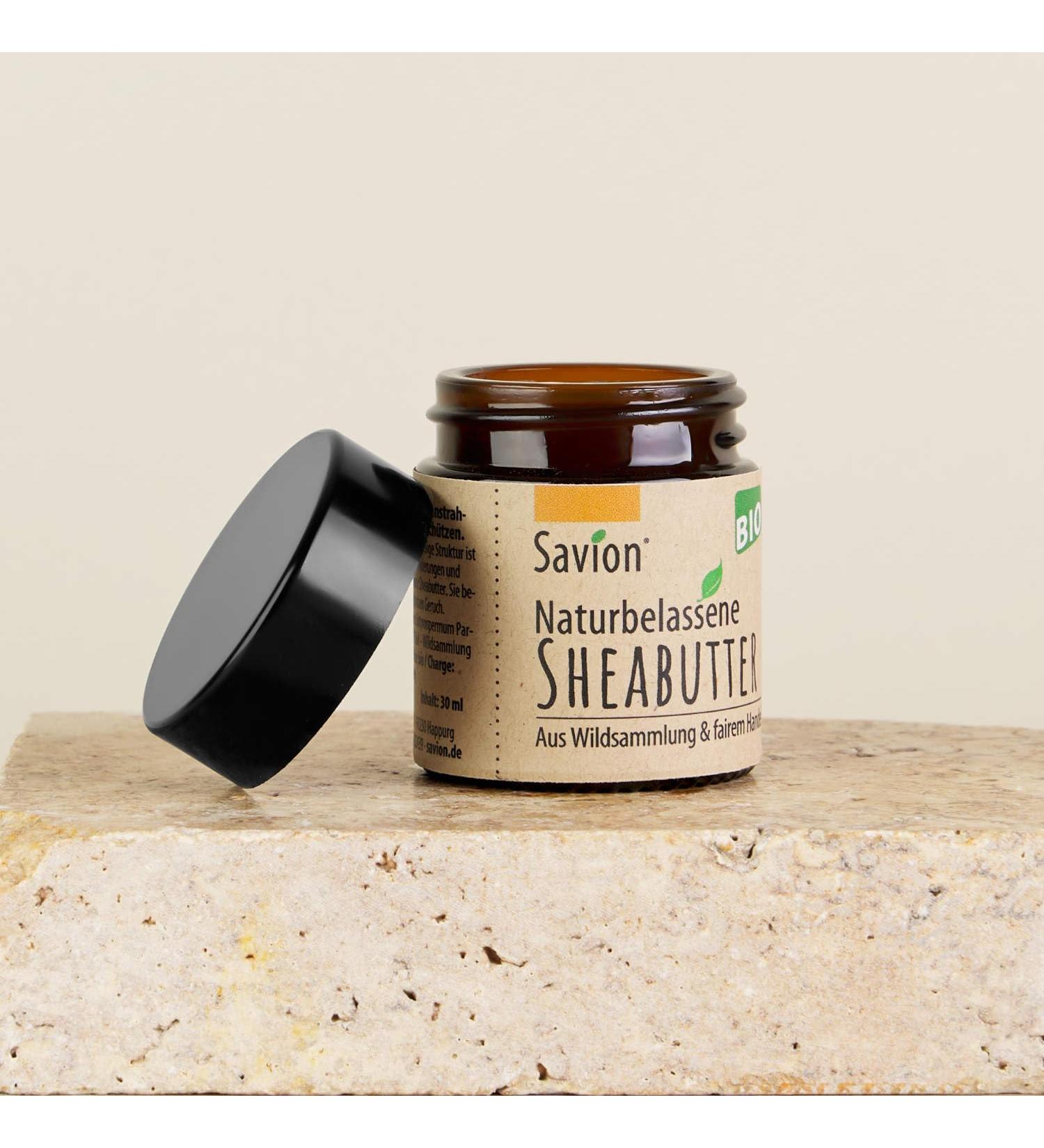  Savion Savion Natural Shea Butter | Organic & Fair Trade | For Skin and Hair | Pure Shea Butter | 100% Natural Shea Butter (30 ml) - Buy Online on GoSupps.com