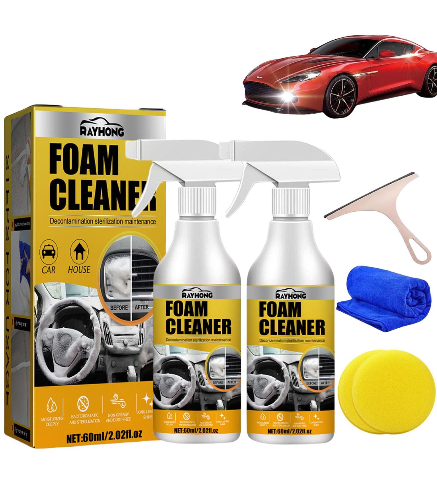 Mavella Foam Cleaner | Multi-Purpose Car Interior Cleaner - 2PCS for Spotless Shine - Buy Online on GoSupps.com