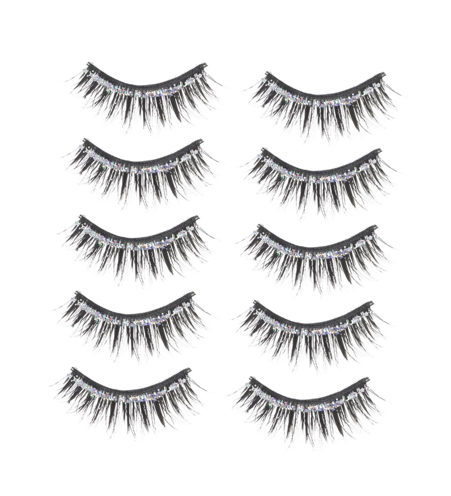 minkissy 5 Pairs Eyelashes Cat Eyes Look Makeup Eyelash Dramatic Lashes for Halloween Full Faux Lashes Lashes Decorative False Eyelash Artificial Fiber Decorate Make up - Buy Online on GoSupps.com