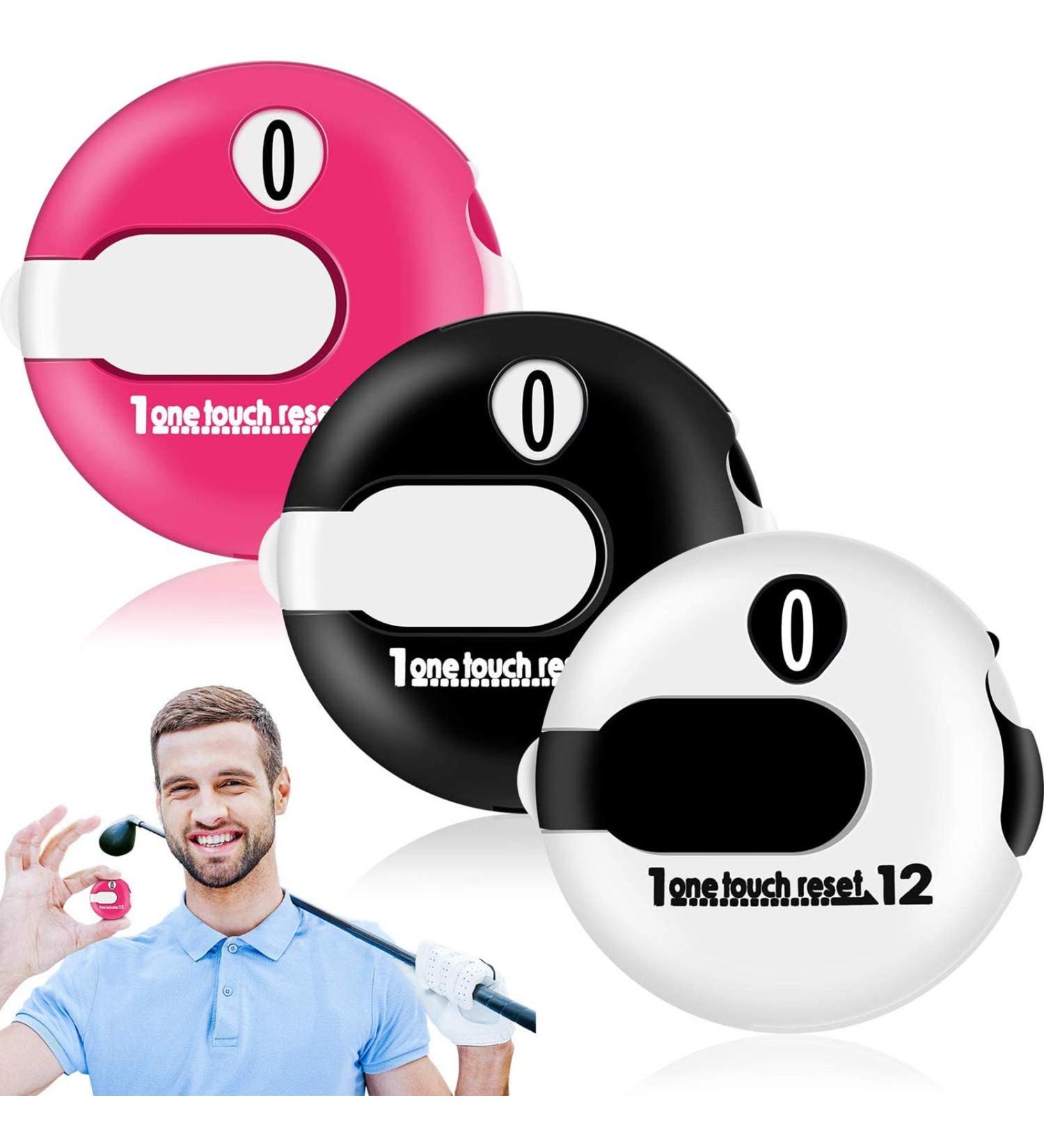 Frienda Golf Score Counter - Mini Stroke Counter with One Touch Reset - Easy Attachment to Scorekeeper Glove (3 Pieces) - Buy Online on GoSupps.com