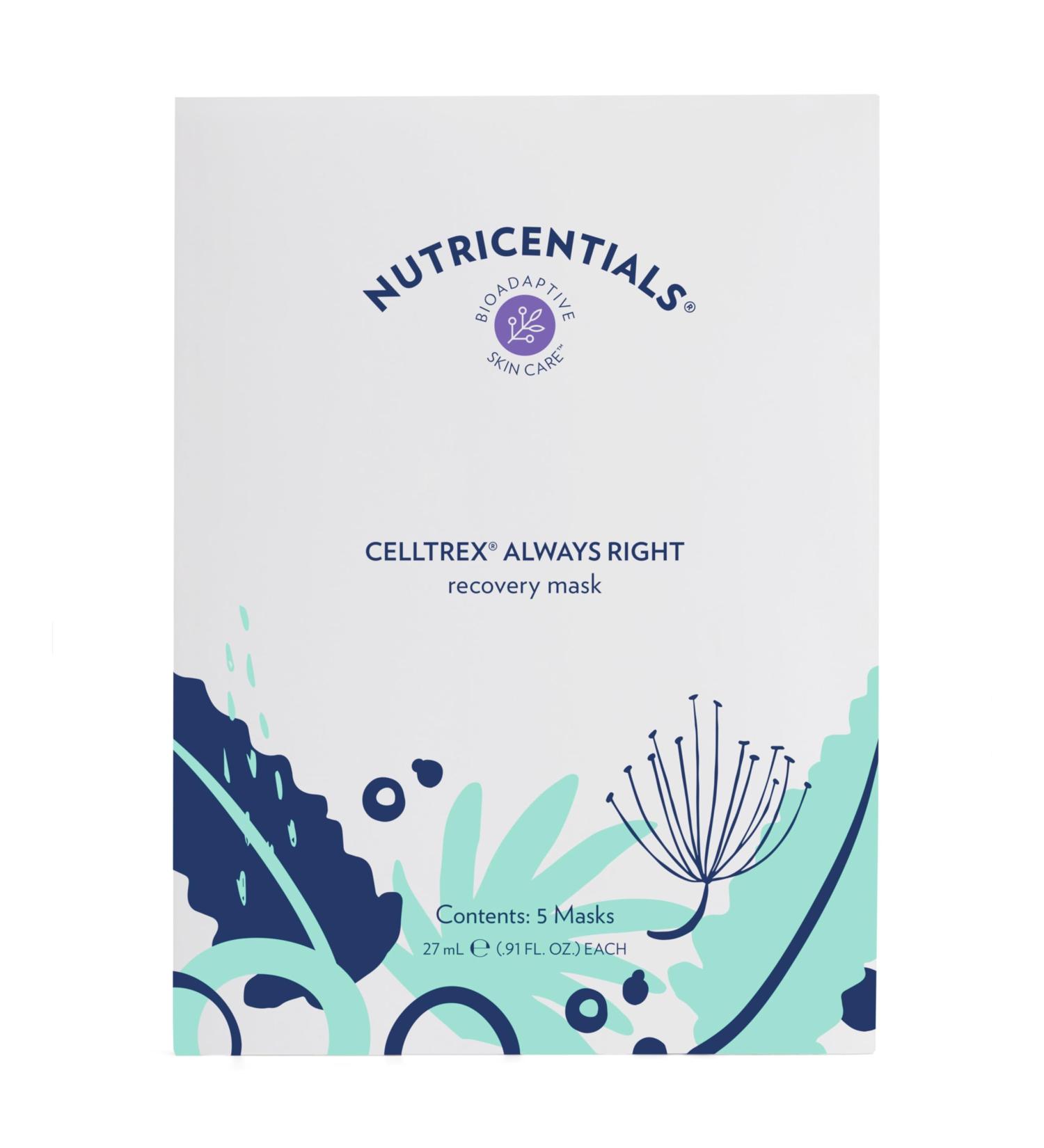 Nu Skin Celltrex Always Right Recovery Mask | Hydrating Clean Face Mask with Bioadaptive Botanicals | Weekly Skin Care Solution for Fresh Radiant Skin - Buy Online on GoSupps.com