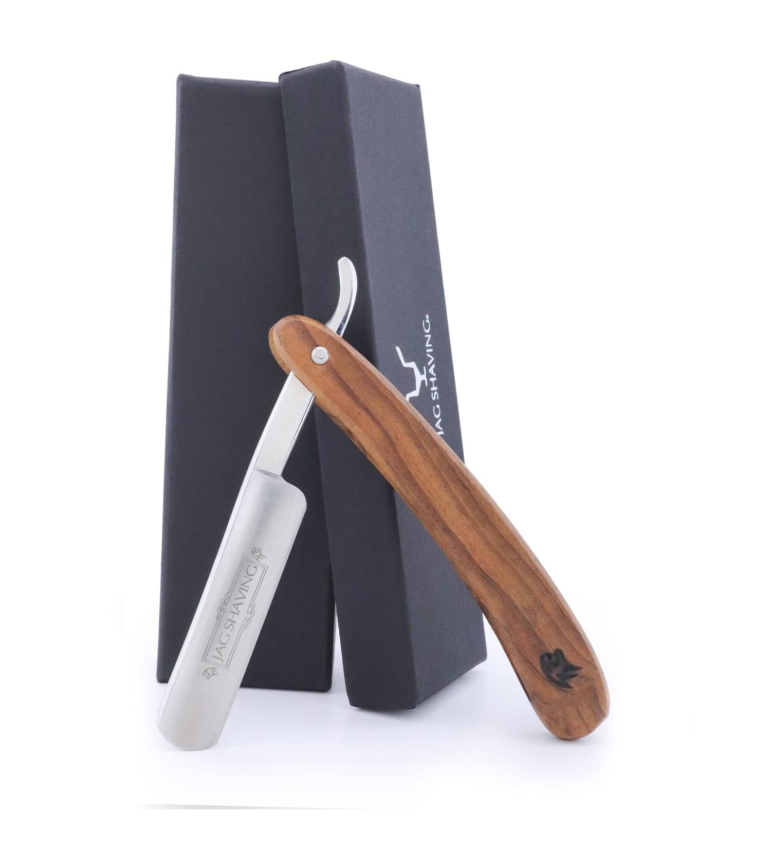 Jag Shaving Razor Plane for Men | Sustainable Wood Straight Razor & Case | Premium Grooming Tool - Buy Online on GoSupps.com