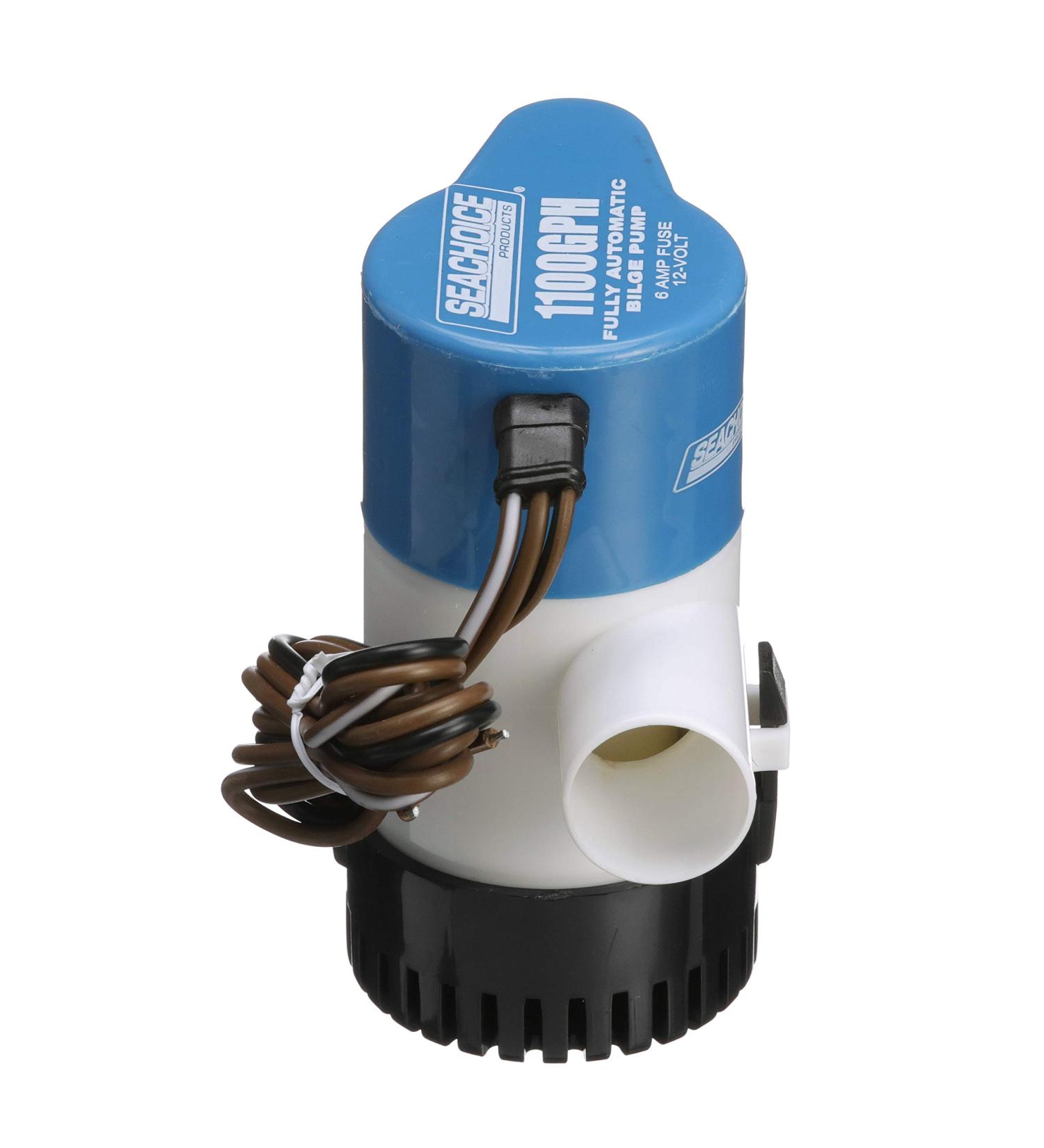 Seachoice Automatic Bilge Pump 1100 GPH 1-1/8 Hose Size 4 Amps 12V DC - Marine Grade - Buy Online on GoSupps.com
