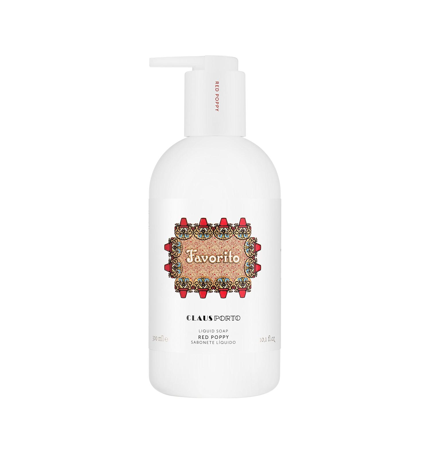 Claus Porto Favorito Red Poppy Liquid Soap 10.14 Fl Oz - Buy Online on GoSupps.com