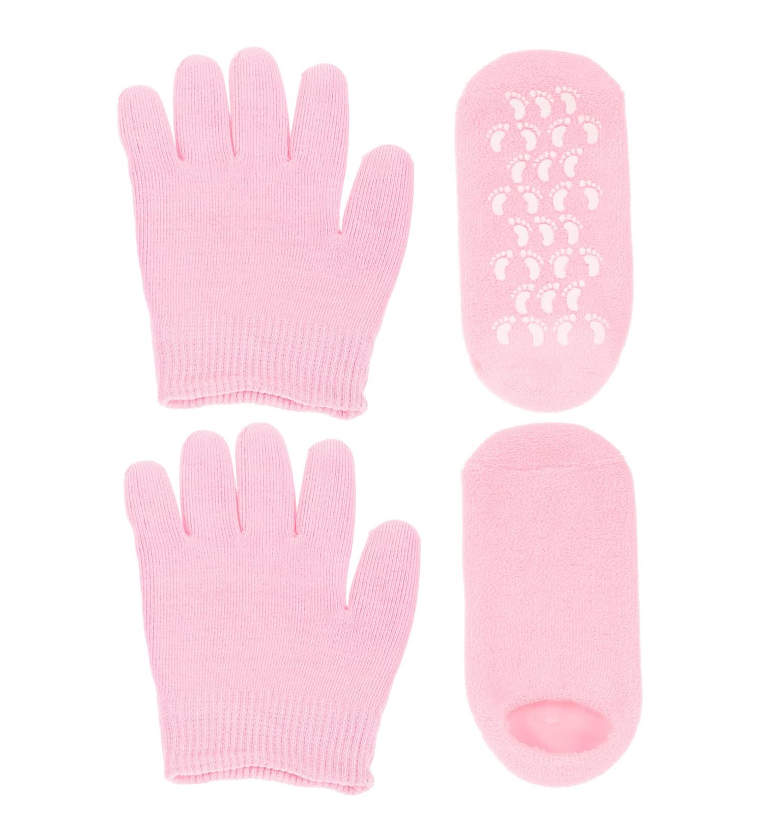 COOLHIYA 1 Set Moisturizing Gloves & Socks spa Gloves Men Essential Oils Hand lotions Men Lotion Hydrating Lotion Mittens for Men Pink Lotion Socks Polyester and Gel Dry Hands Man - Buy Online on GoSupps.com