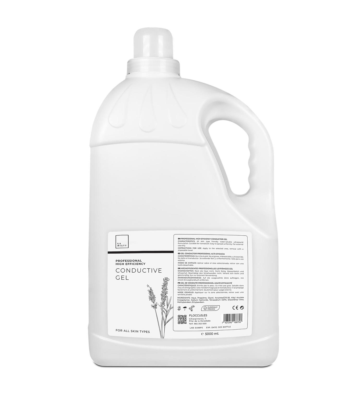 Conductive Gel for Professional Use | 5 Liters | High Efficiency Ultrasonic Contact Gel Electrotherapy Aesthetics etc - Buy Online on GoSupps.com