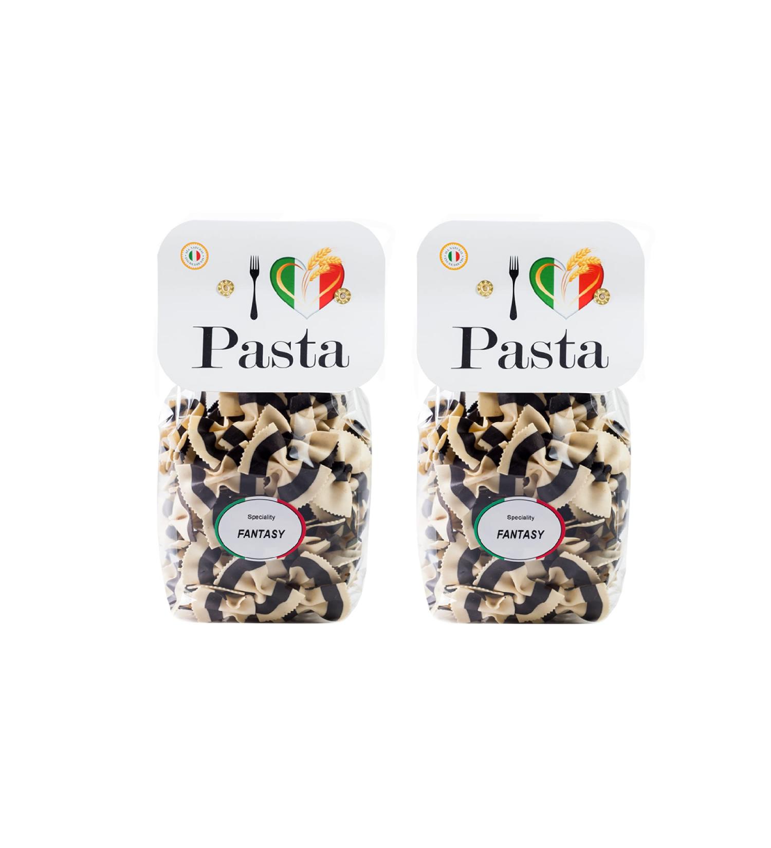 Black and White Butterfly pasta (2x250g) durum wheat semolina Handmade traditional bronze drawing no preservatives or additives - Buy Online on GoSupps.com