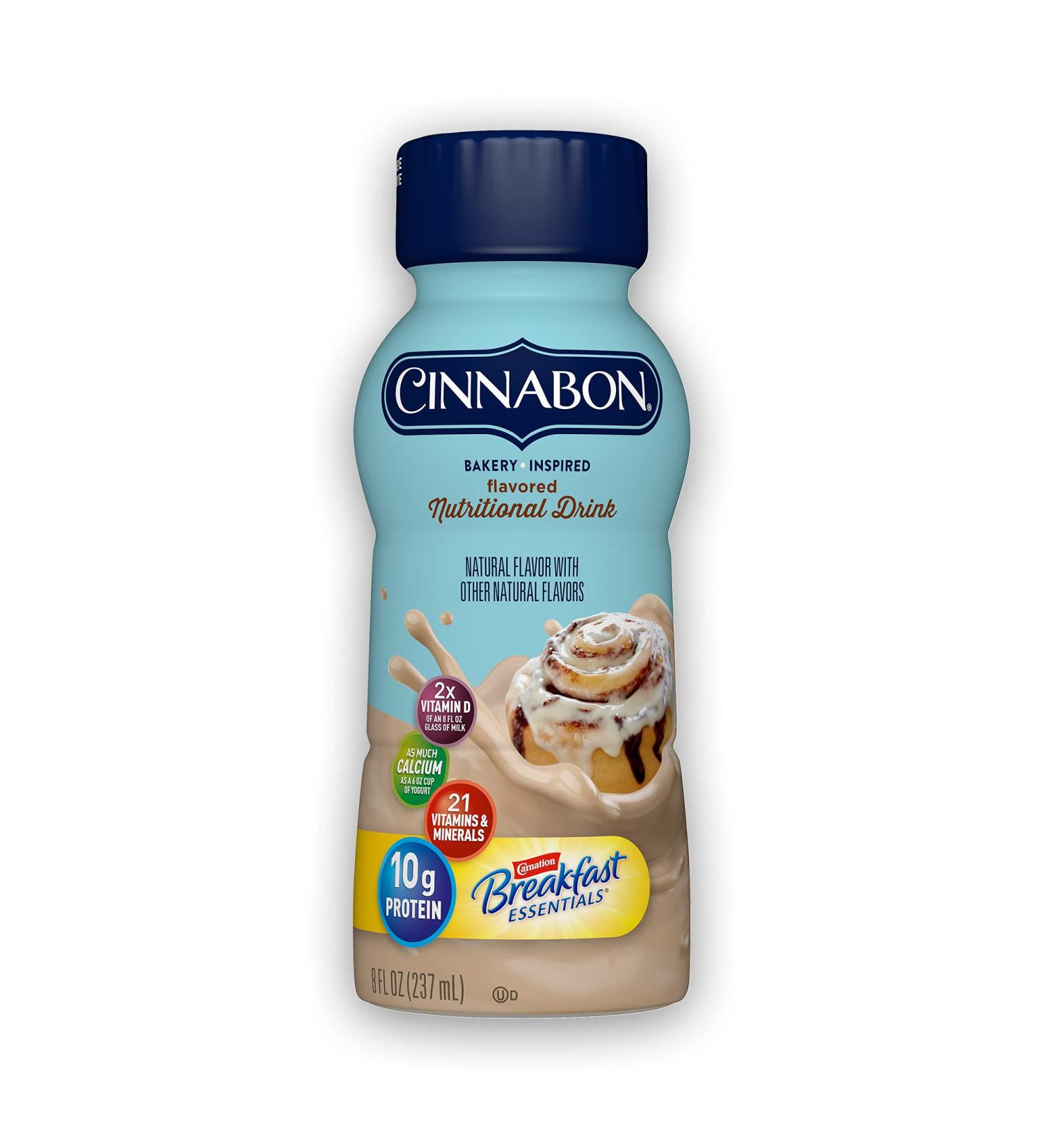 Carnation Breakfast Essentials Cinnabon Nutritional Drink 8 fl oz - Pack of 6 - Buy Online on GoSupps.com