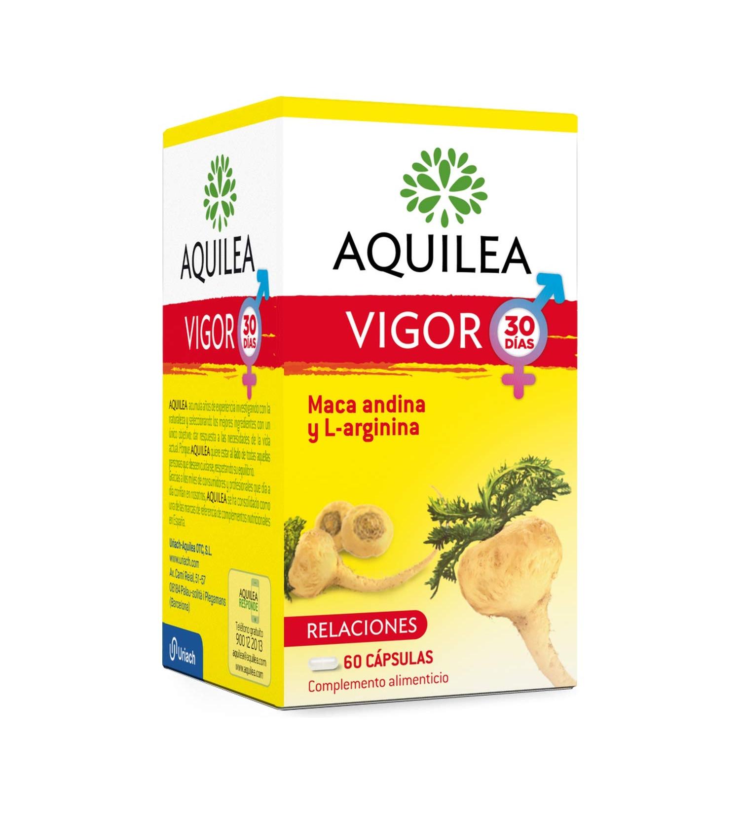  AQUILEA Aquilea Vigor Unisex 60 Capsules - Buy Online on GoSupps.com