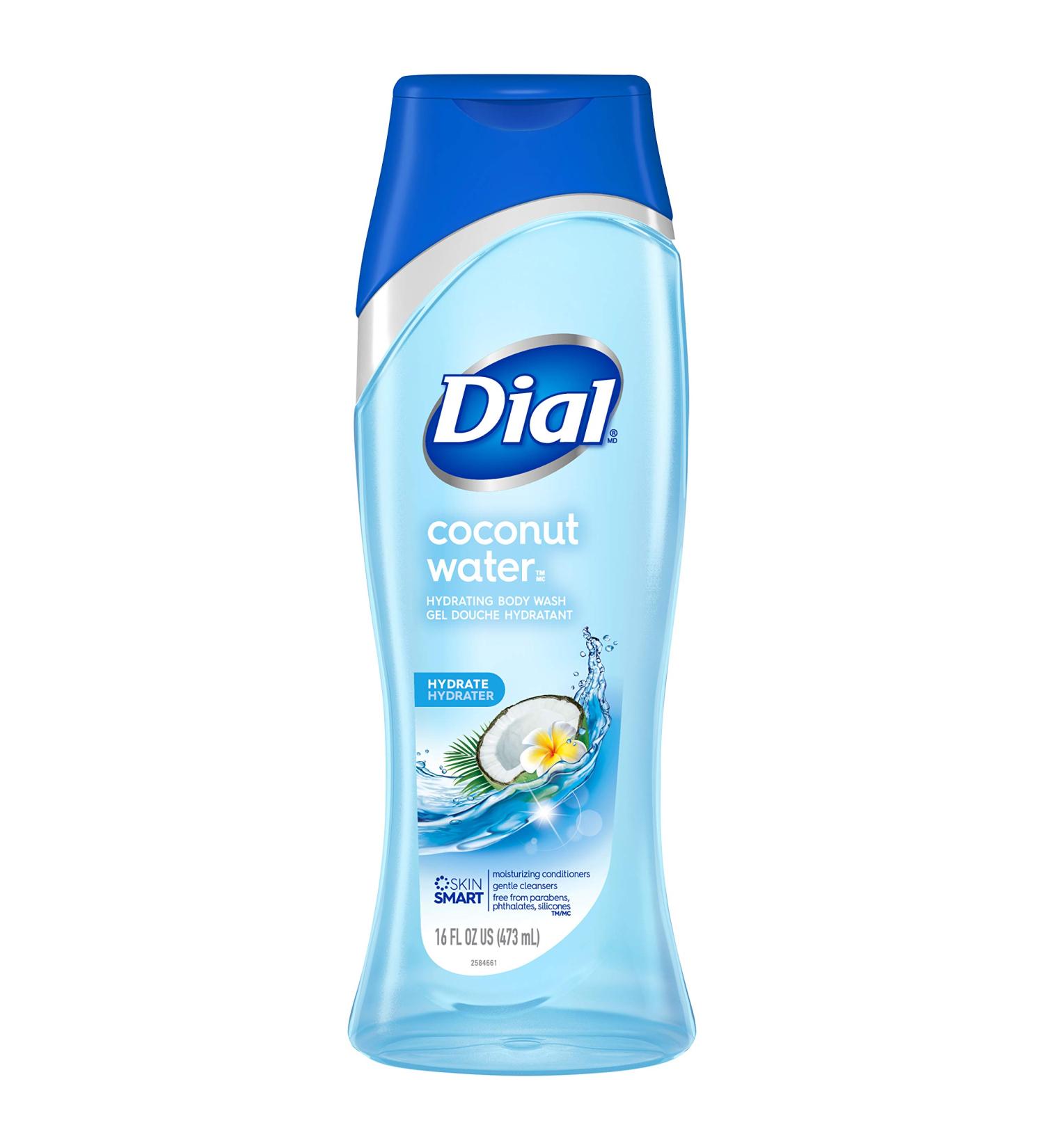 Dial Coconut Water Hydrating Body Wash 473ml - Nourishing Skin Cleanser - Buy Online on GoSupps.com
