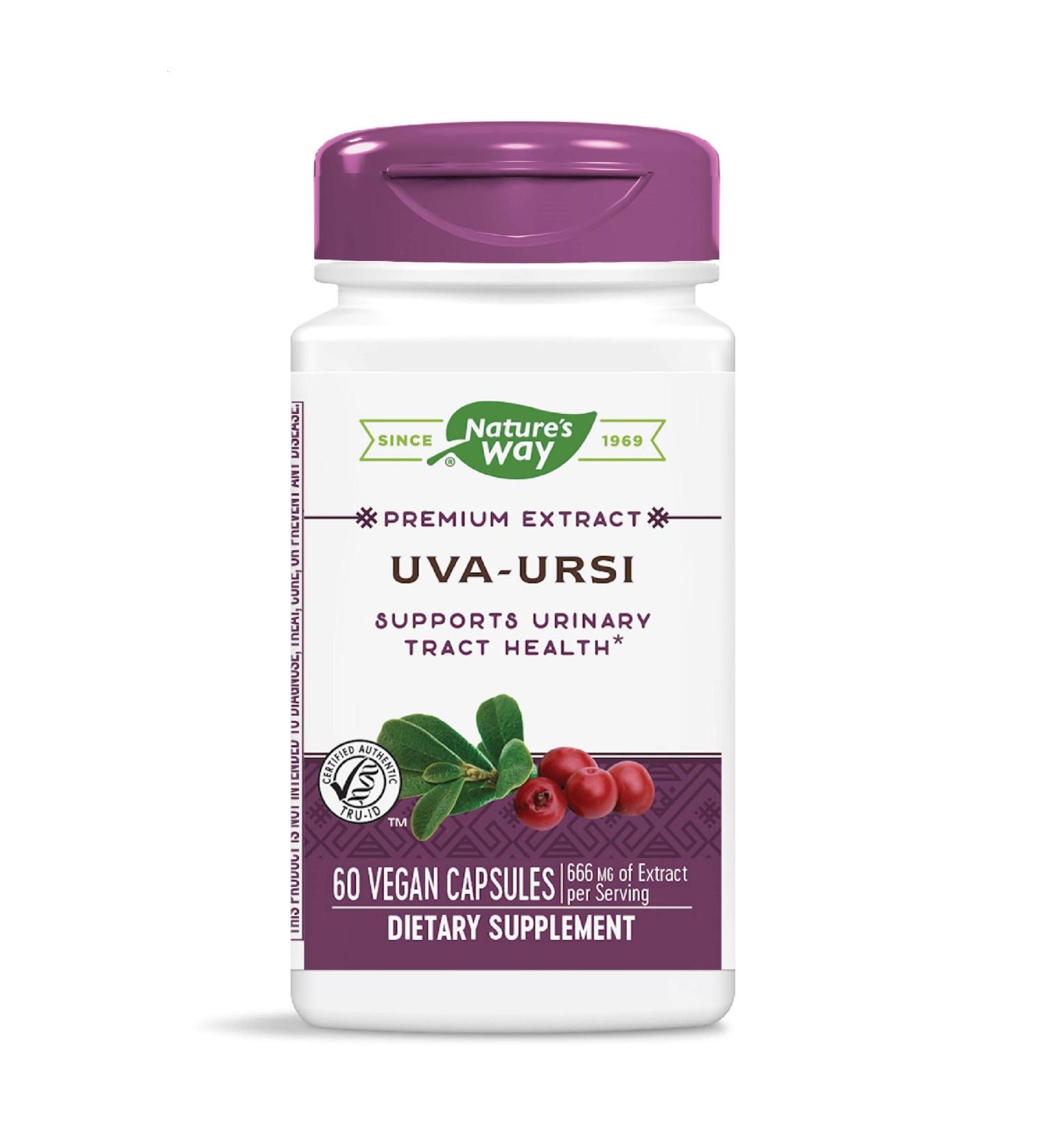 Nature's Way Uva Ursi Extract 666mg - 60 Capsules - Buy Online on GoSupps.com