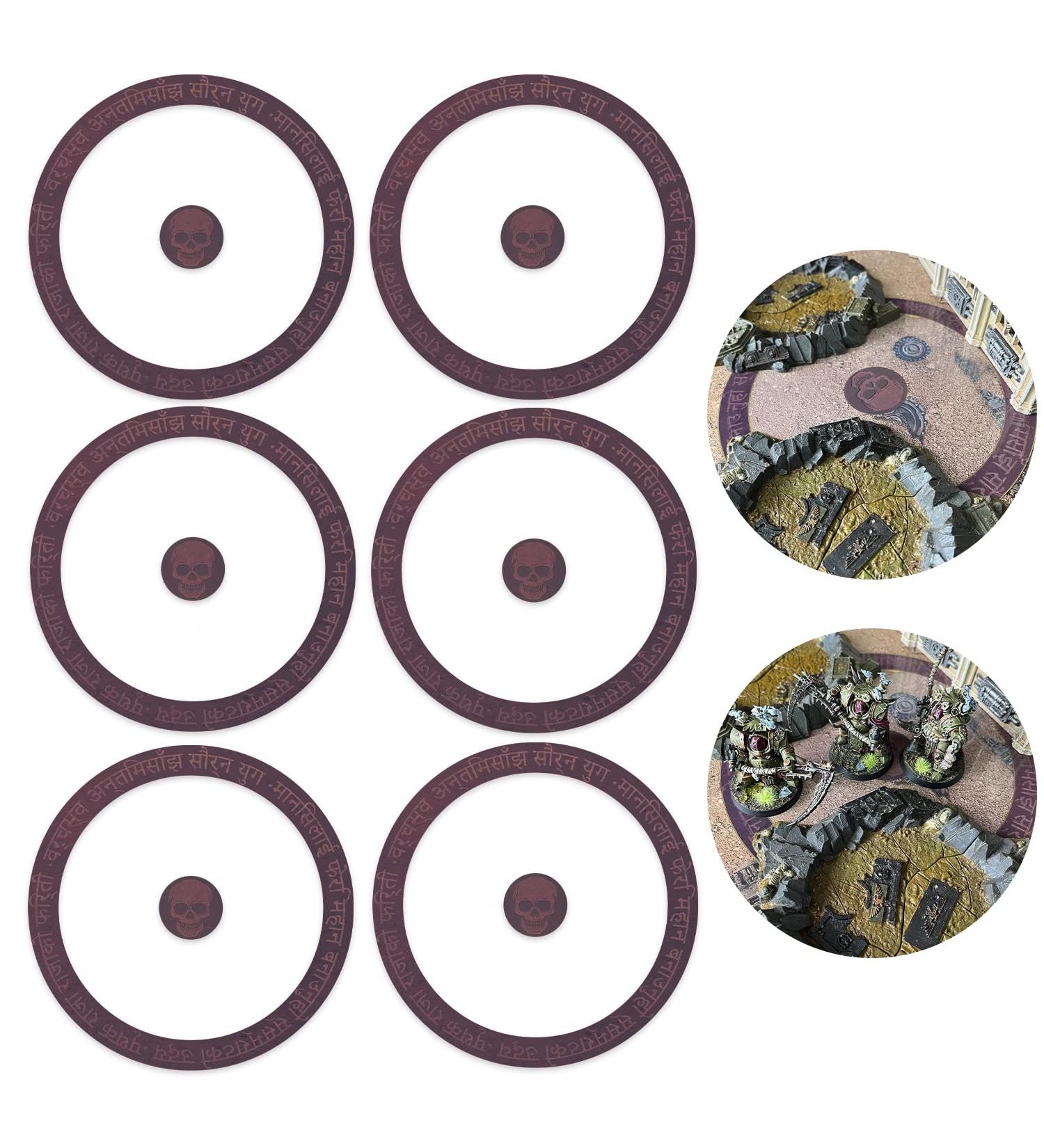 Jucoci Objective Point Markers 6PCS Set Objective Marker Compatible with WH40k Wargame (Miniature Not Included)  Red - Buy Online on GoSupps.com