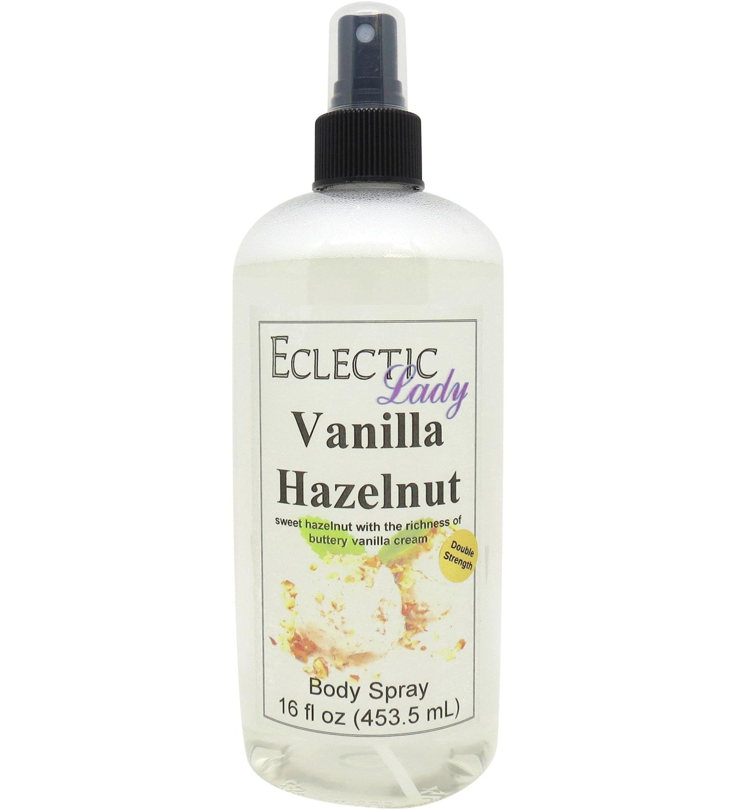 Vanilla Hazelnut Body Spray (Double Strength) 16 ounces Body Mist for Women with Clean Light & Gentle Fragrance Long Lasting Perfume with Comforting Scent for Men & Women Cologne with Soft 16 Fluid Ounces (Double Strength) - Buy Online on GoSupps.com