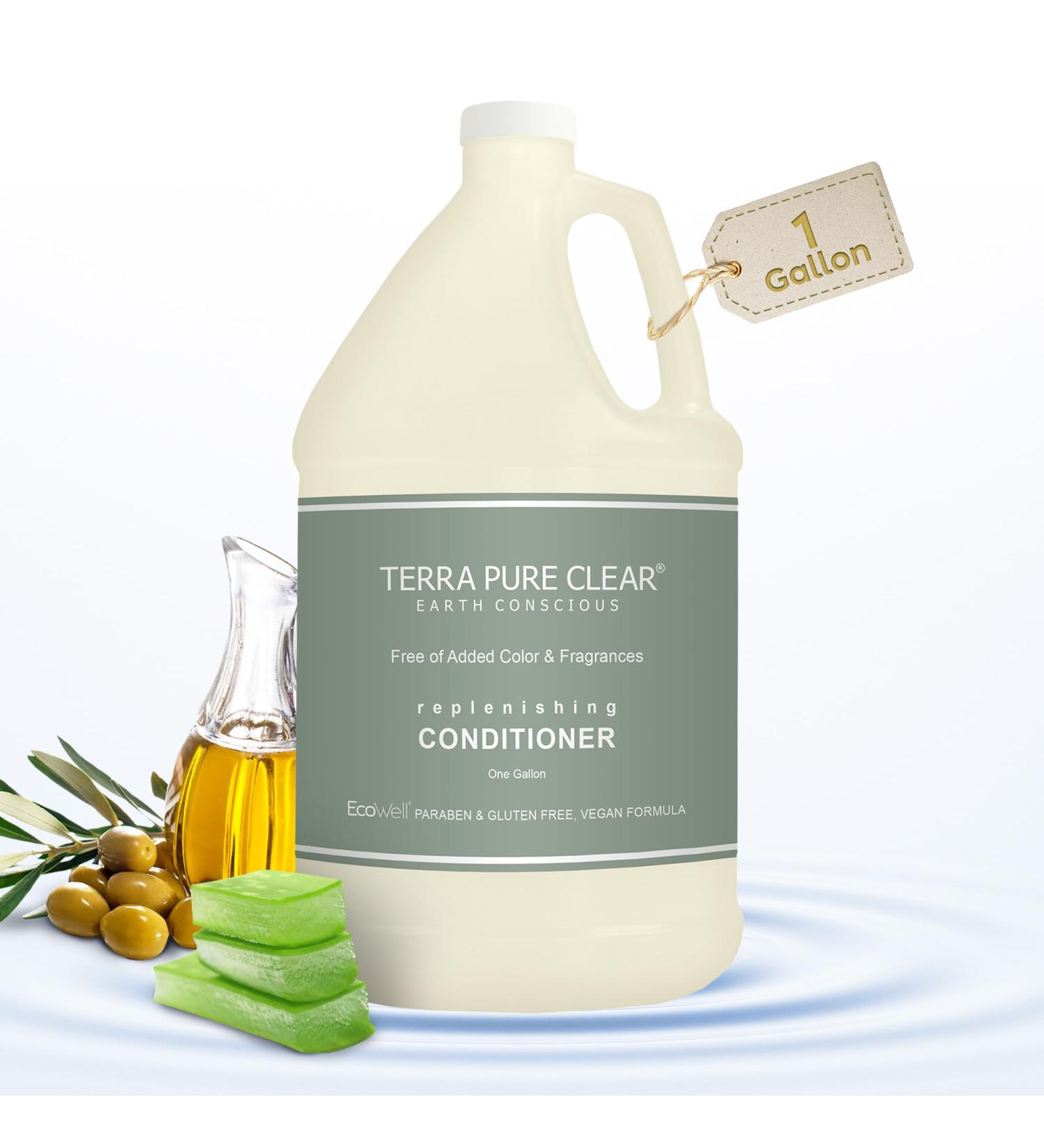 Terra Pure Clear Color & Fragrance Free Conditioner - Gallon Size for Healthy Hair - International Shipping Available - Buy Online on GoSupps.com