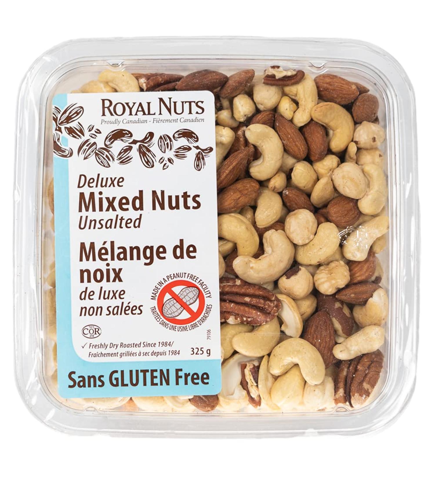 ROYAL NUTS Dry Roasted Deluxe Mix Unsalted 325 g (Pack of 1) - Buy Online on GoSupps.com