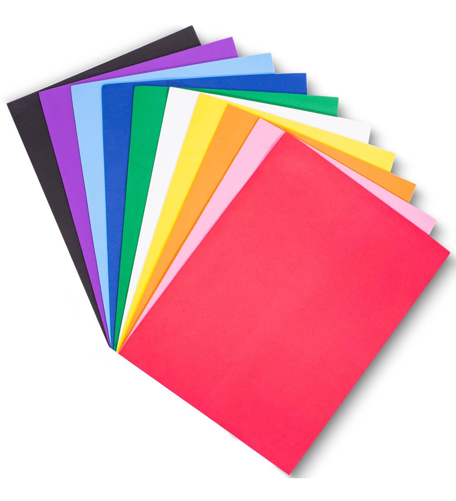 EVA Foam Sheets 9x12 Inch 2mm Thick - 10 Colorful Sheets for Arts and Crafts by ACTIVITYya - Buy Online on GoSupps.com
