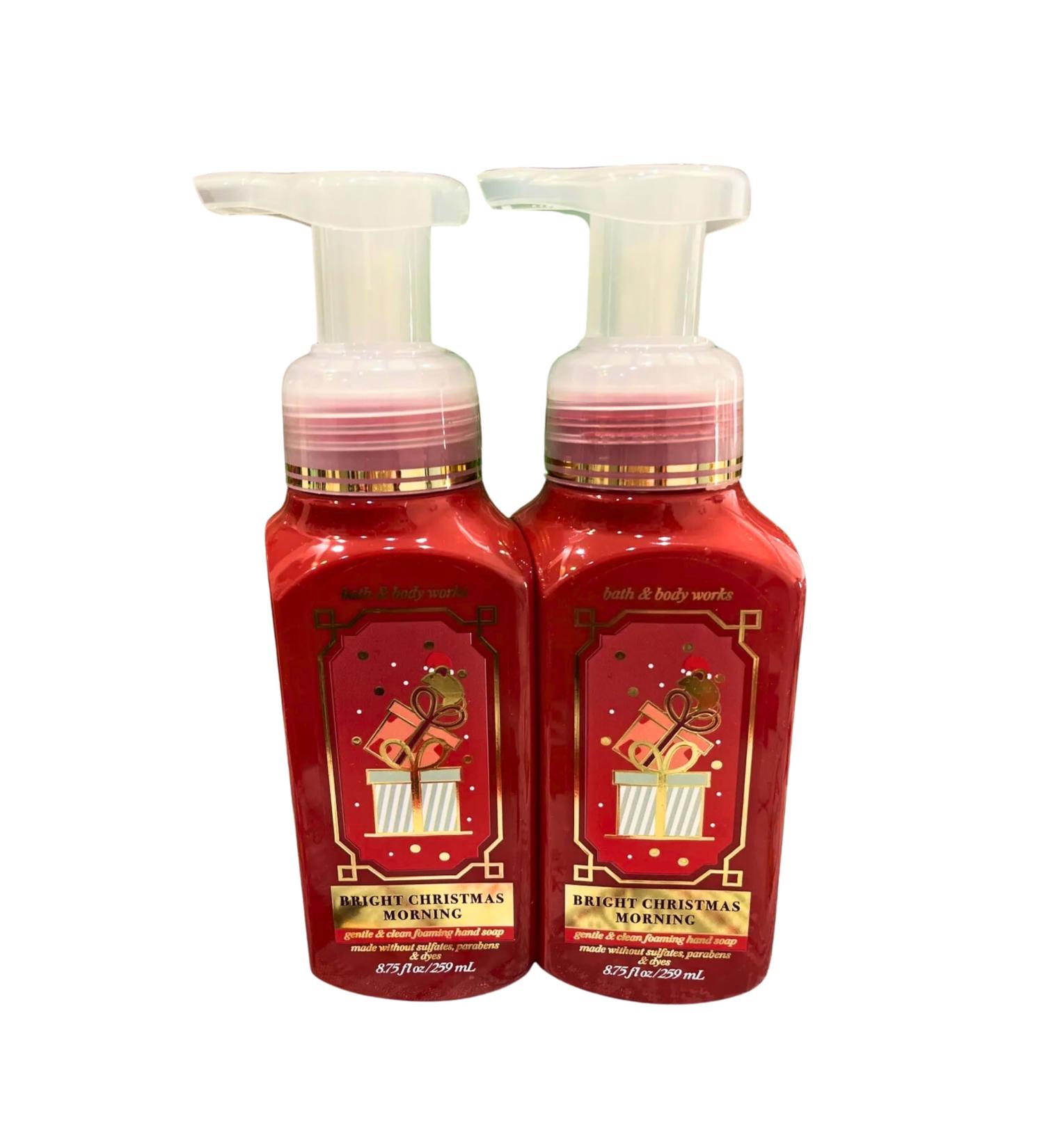 Bath & Body Works Foaming Hand Soap Set of 2 8.75oz Each (Bright Christmas Morning)