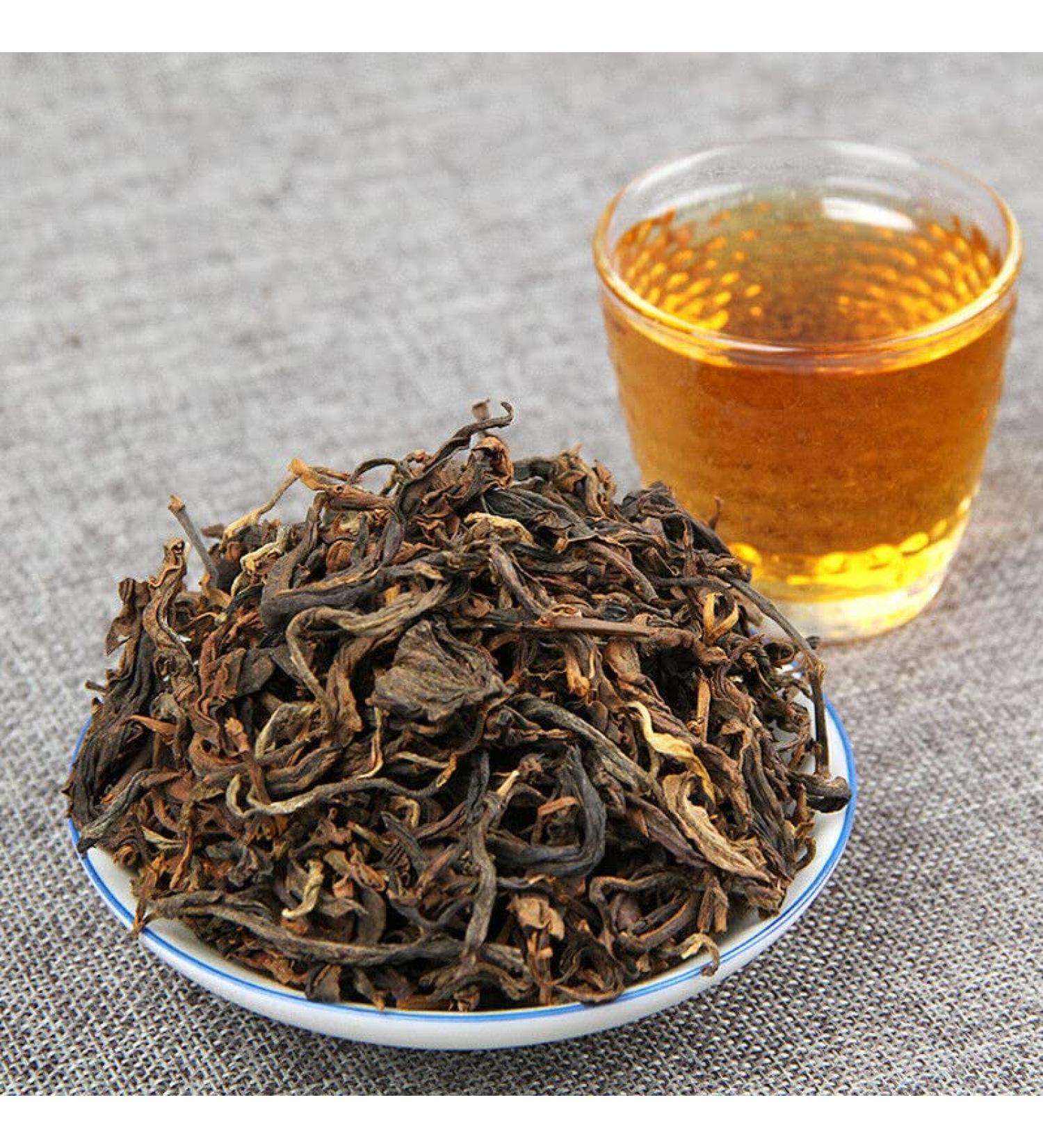 HELLOYOUNG Th Pu'er DianHong bio et naturel issu de l'arbre ancien du Yunnan fabriqu la main Th vert l'ar me agr able Th pu-erh Pu'er Tea (250g) - Buy Online on GoSupps.com