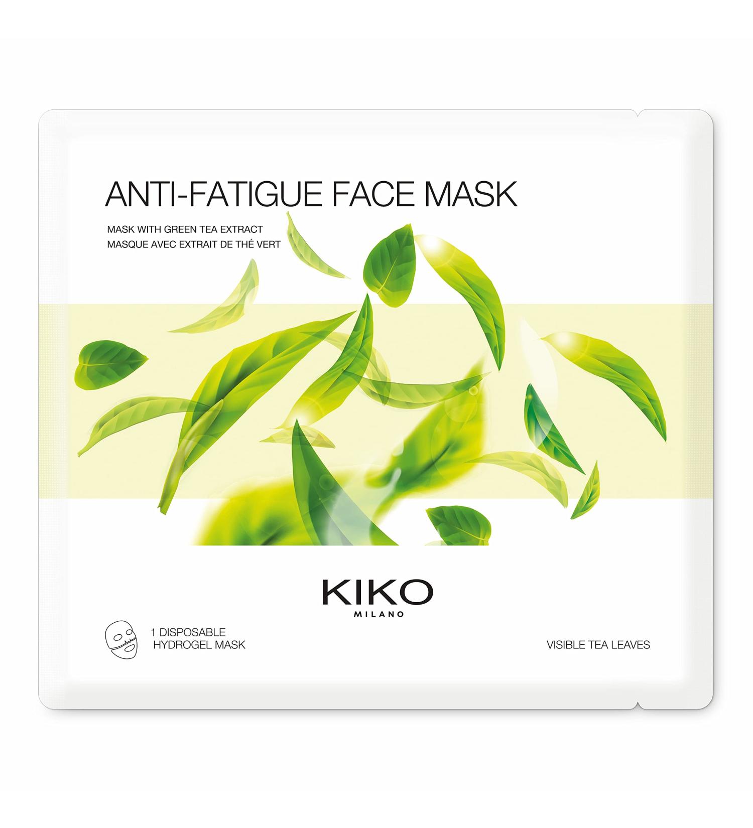 KIKO Milano Antifatigue Face Mask | Moisturising Hydrogel Face Mask With Green Tea Extract