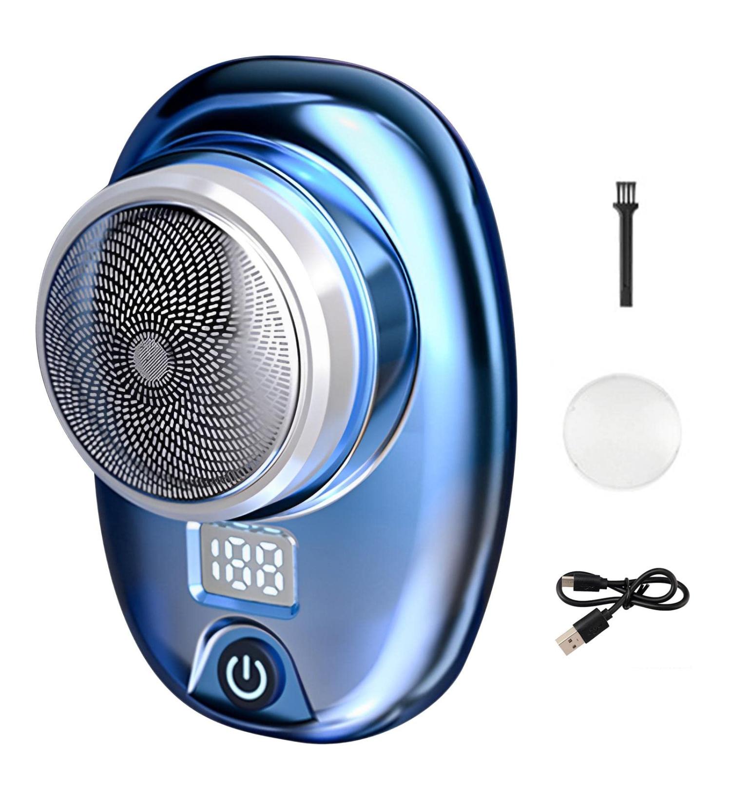 Portable Electric Shaver for Men - Mini USB-C Fast Charging Wet & Dry Razor Travel-Friendly Gradient Blue - Buy Online on GoSupps.com