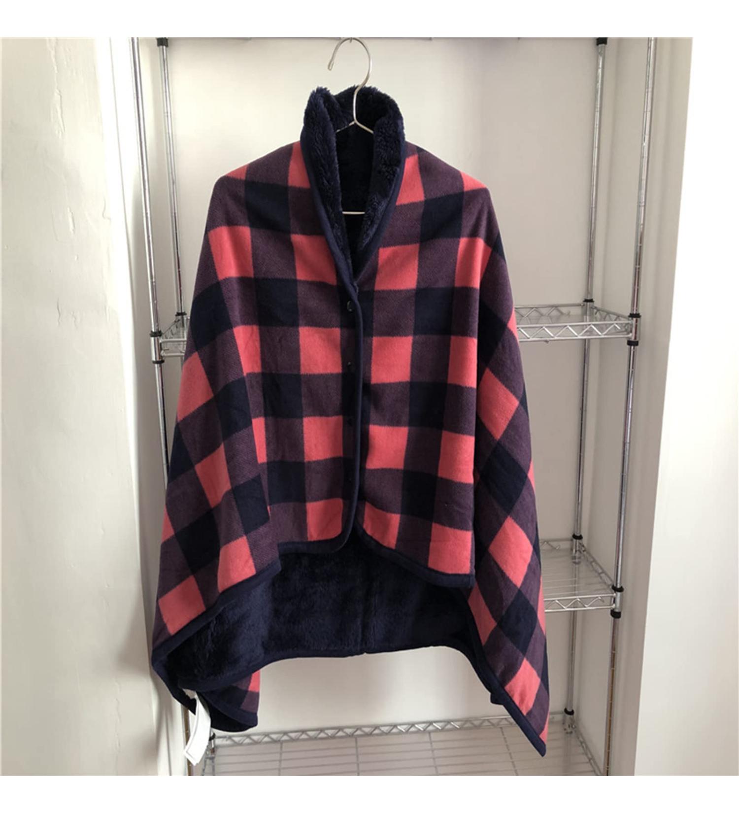 Scarf Blanket for Adults Flannel Lining Warm Blanket Wheelchair Poncho Knee Blanket Leg Blanket for Wheelchair Portable Warm Blanket Wheelchair Accessories - Buy Online on GoSupps.com