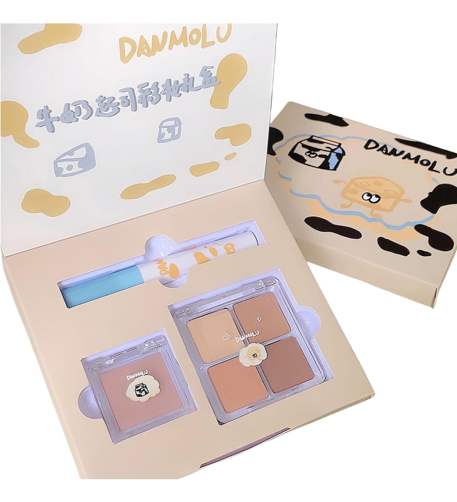 Neutral Eyeshadow Palette & Velvet Lip Gloss | 3-in-1 Multi-Purpose Makeup Set for Beginners & Professionals - Shop Internationally - Buy Online on GoSupps.com