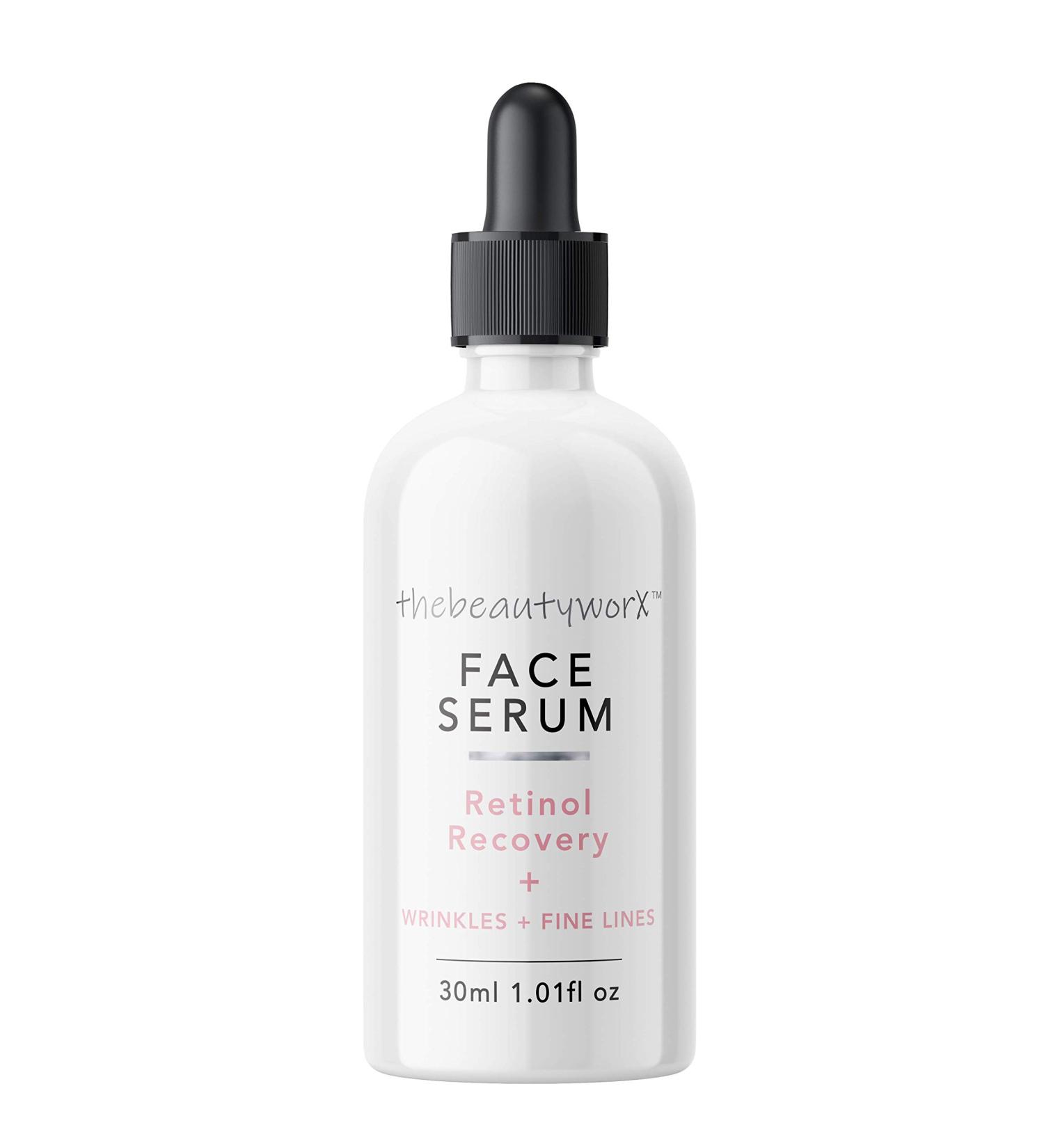 thebeautyworX Retinol Recovery Face Serum to Help Reduce Age Spots & Fine Lines 30ml - Buy Online on GoSupps.com