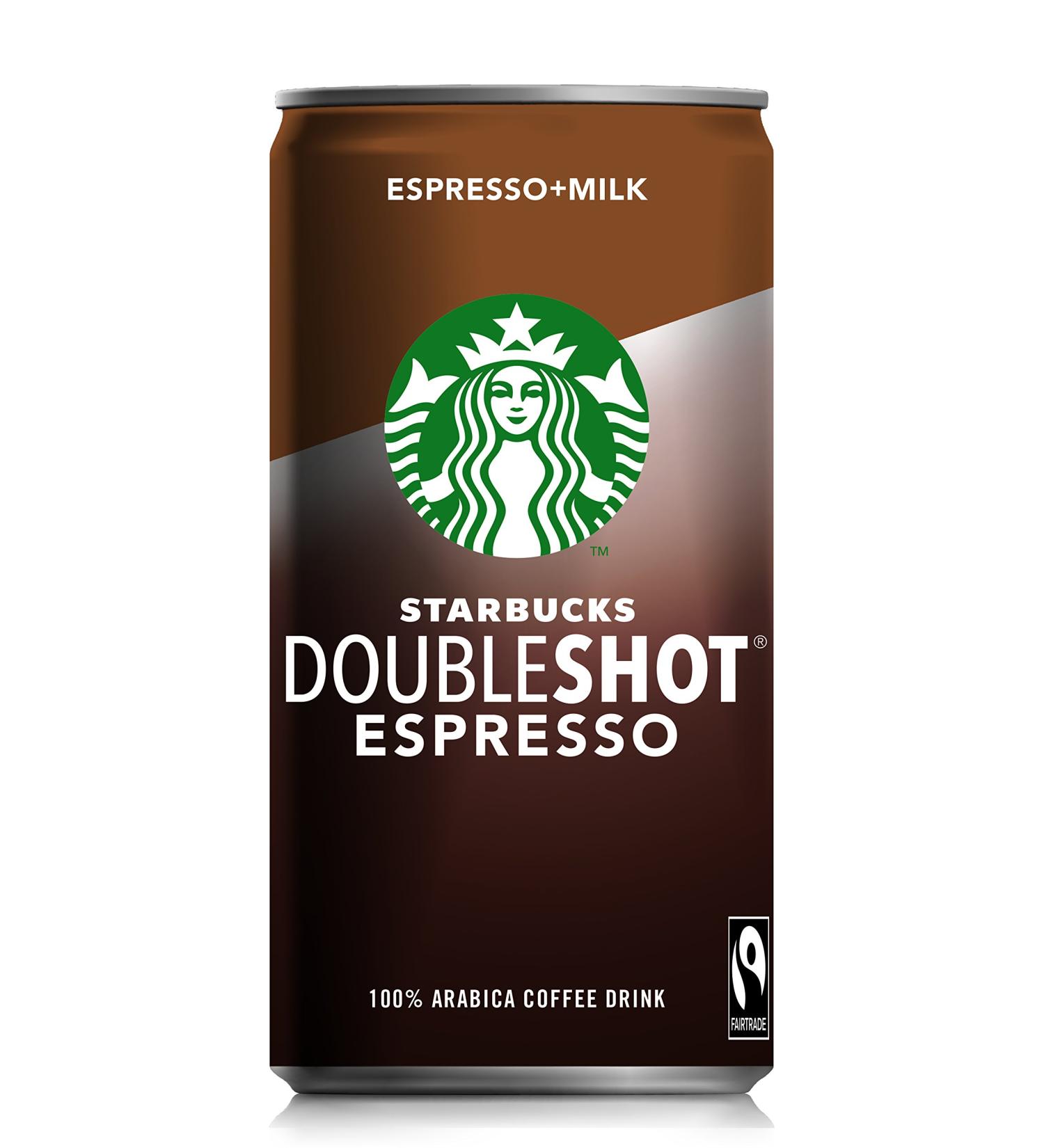 STARBUCKS ESPRESSO + MILK DOUBLESHOT ESPRESSO CAN 12 X 200 ML PREMIUM COFFEE - Buy Online on GoSupps.com