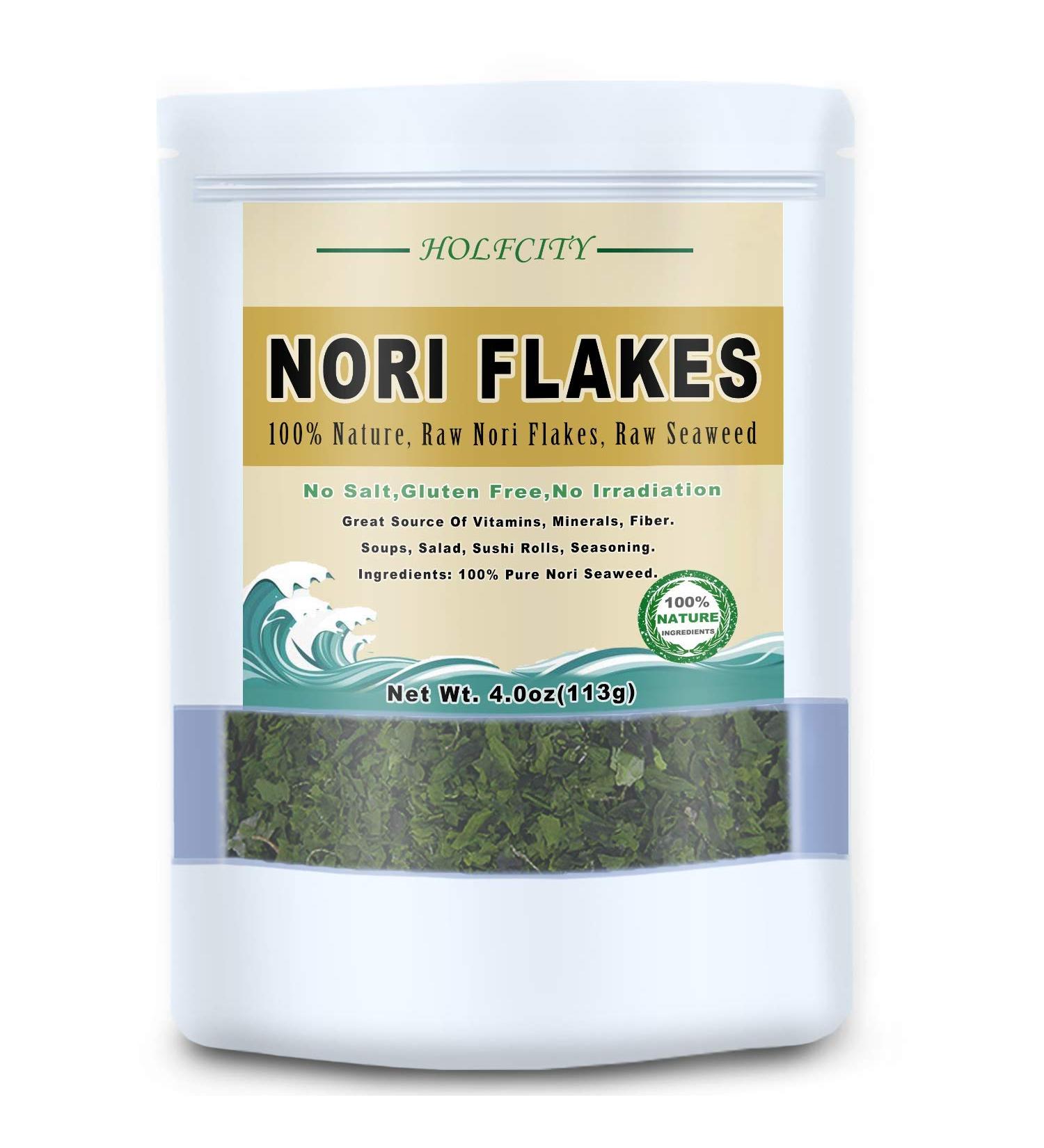 Organic Nori Flakes - 4.0oz (113g) | Dried Seaweed | Pure & Raw - Buy Online on GoSupps.com