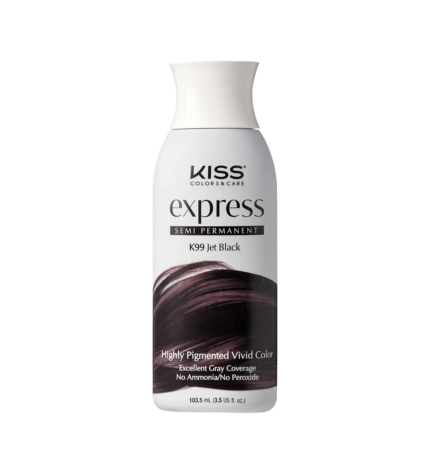 Kiss Express Color Semi-Permanent Jet Black 3.5oz | Buy Online - Fast International Shipping - Buy Online on GoSupps.com