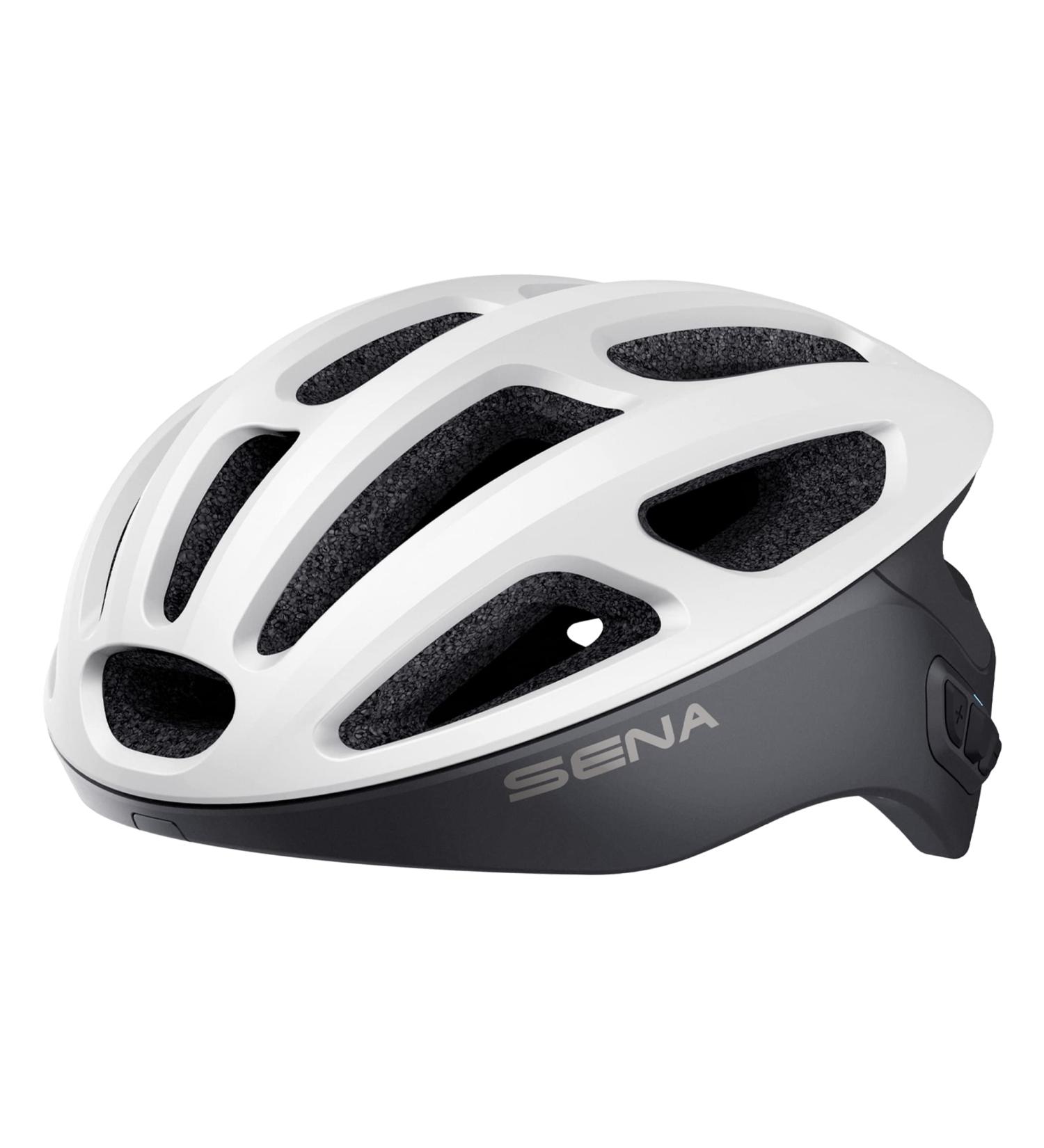 Sena R1 / R1 EVO Smart Communications Bluetooth Cycling Helmet (2022) - Matte White, Large - Buy Online on GoSupps.com