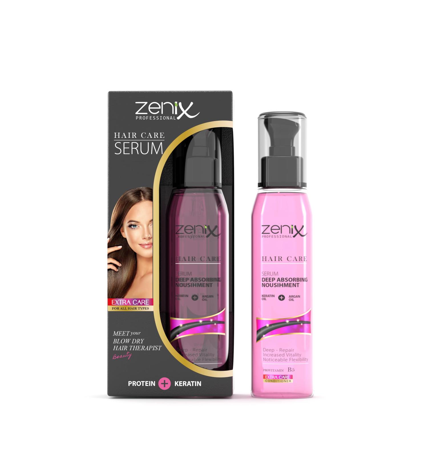 Zenix keratin protein hair serum 130ml for anti-frizz treatment of dry brunema & streaked hair i hair care keratin hair treatment I hair oil treatment |Gloss & smoothness