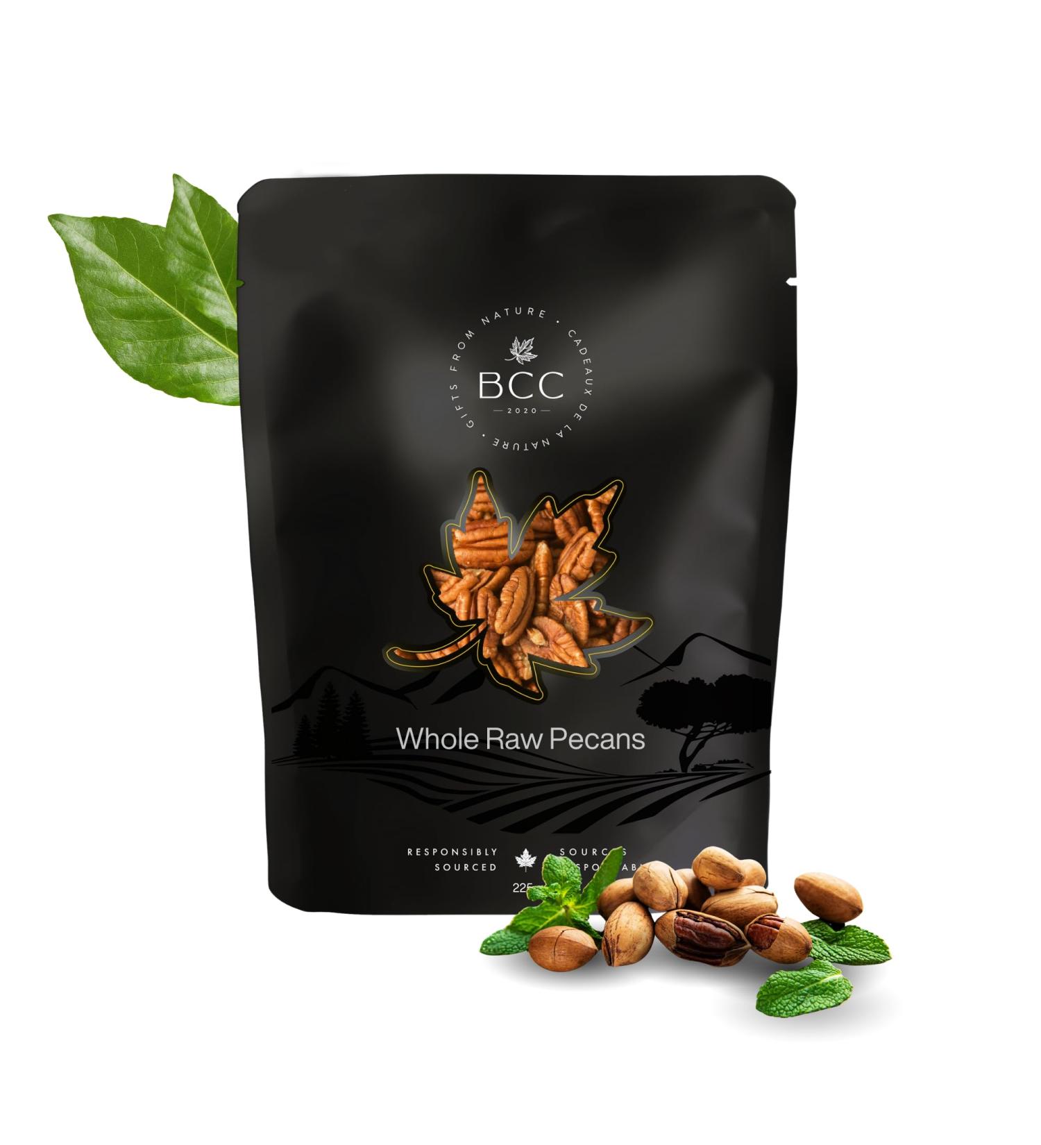 Whole Raw Pecans Premium Quality Non-GMO Gluten-Free Naturally Buttery and Crunchy Nuts for Snacking Cooking and Baking No Additives or Preservatives (225 g) - Buy Online on GoSupps.com