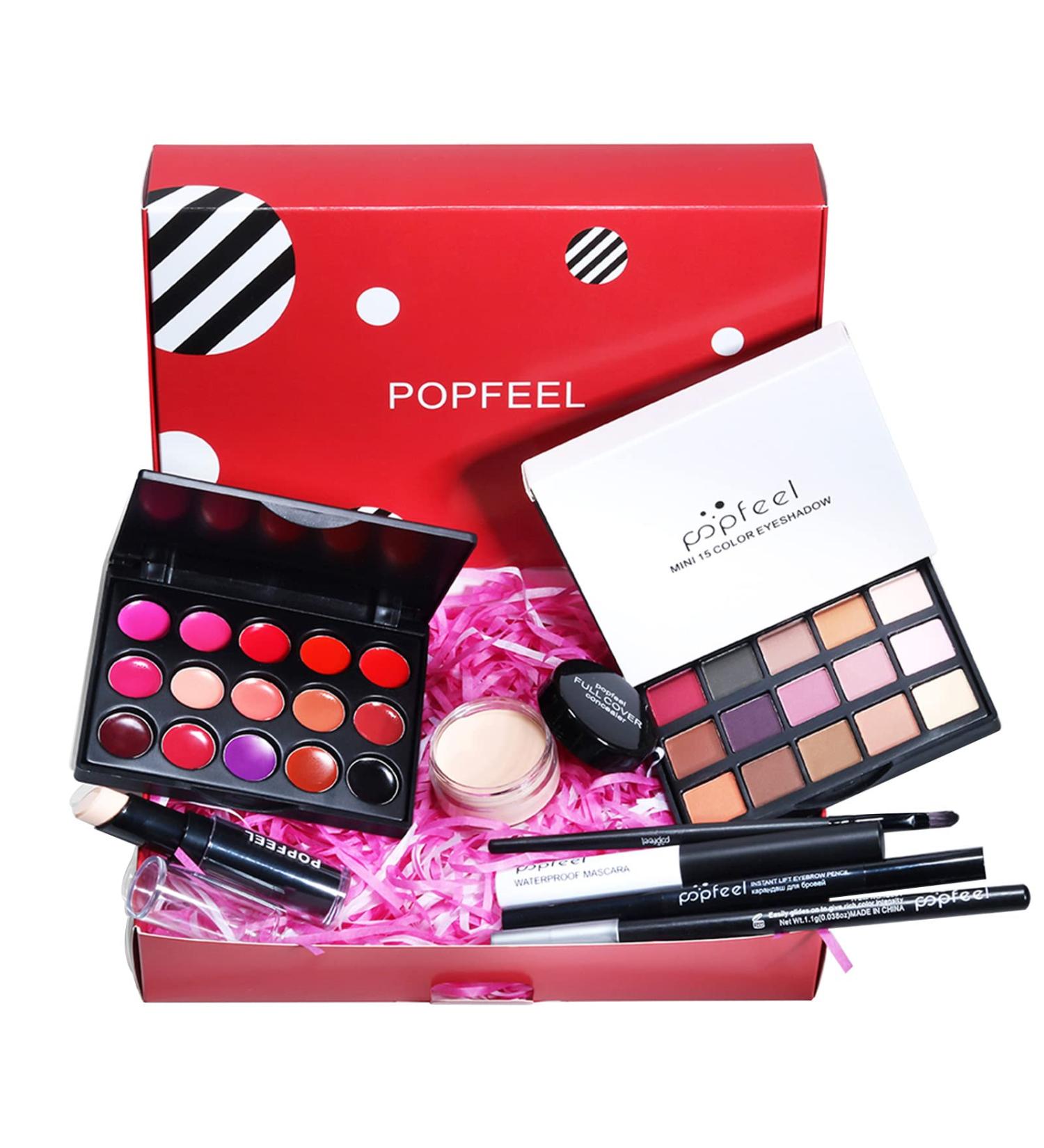 Holzsammlung All in One Makeup Kit for Women - Lipgloss, Eyeshadow, Brush, Concealer, Mascara & Eyeliner Set #5 - Buy Online on GoSupps.com
