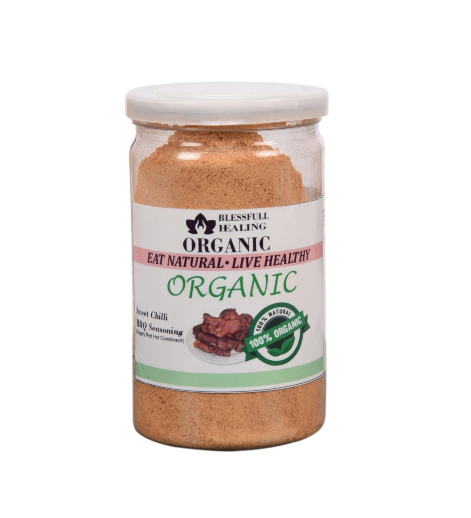 Blessfull Healing Organic Sweet Chilli BBQ Seasoning (Sugary Red Hot Condiment) 100 Gram (Packing May Vary) 100 Gram 3.35 oz - Buy Online on GoSupps.com