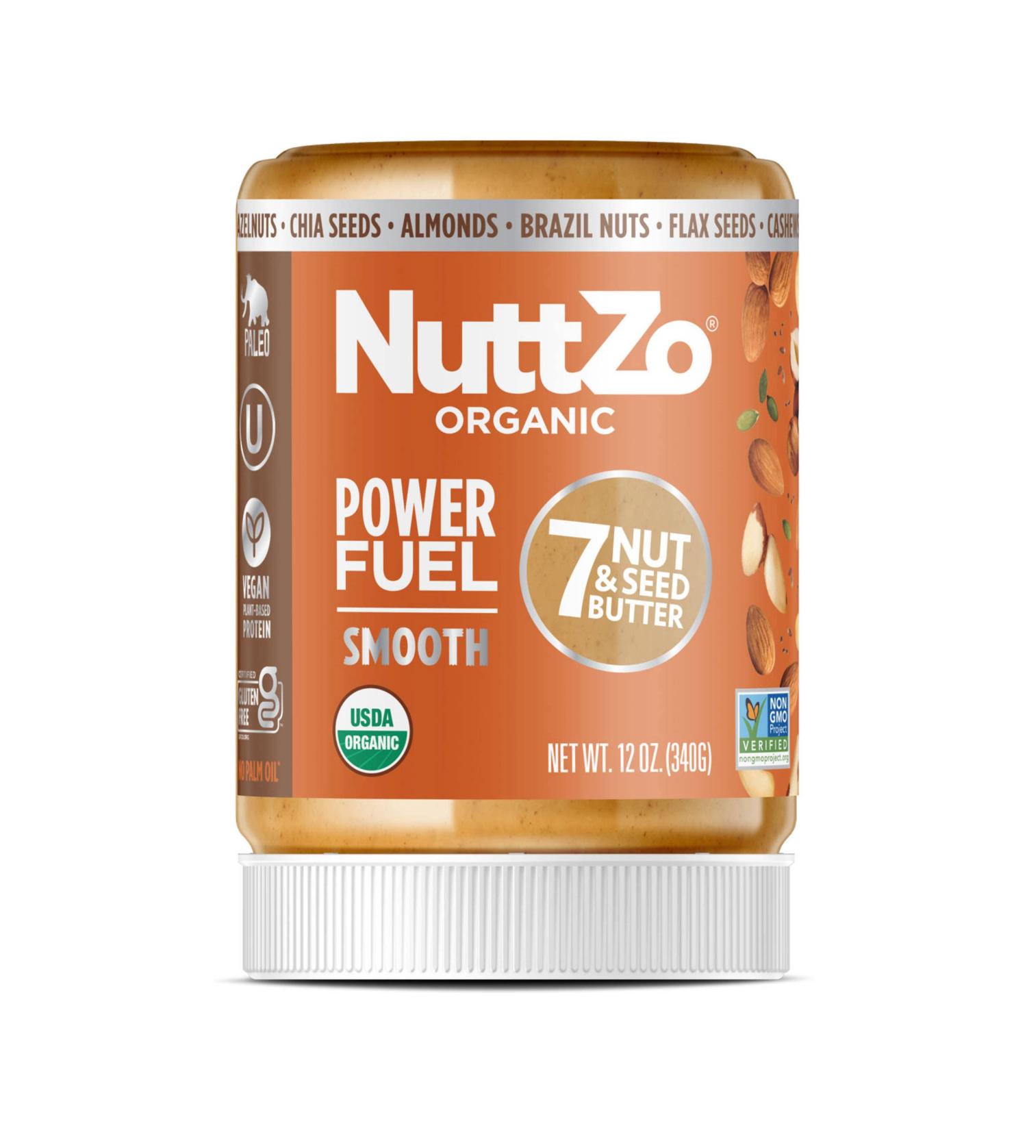 Buy Nuttzo Organic Power Fuel 7 Nut & Seed Butter Smooth - 12 oz (340 g) | Healthy Superfood Spread - Buy Online on GoSupps.com