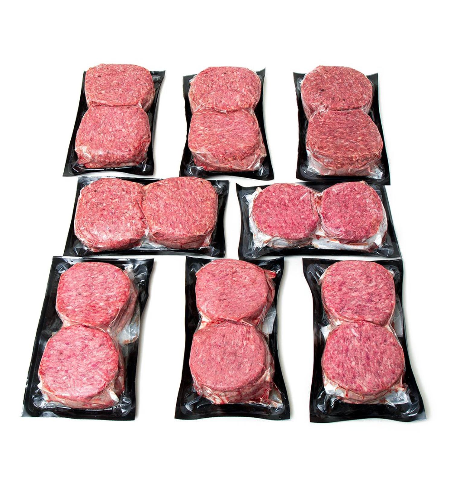 Angus Wagyu Ground Beef Patties by Nebraska Star Beef - Premium Package for Family Grilling - Hormone and Antibiotic Free - Buy Online on GoSupps.com
