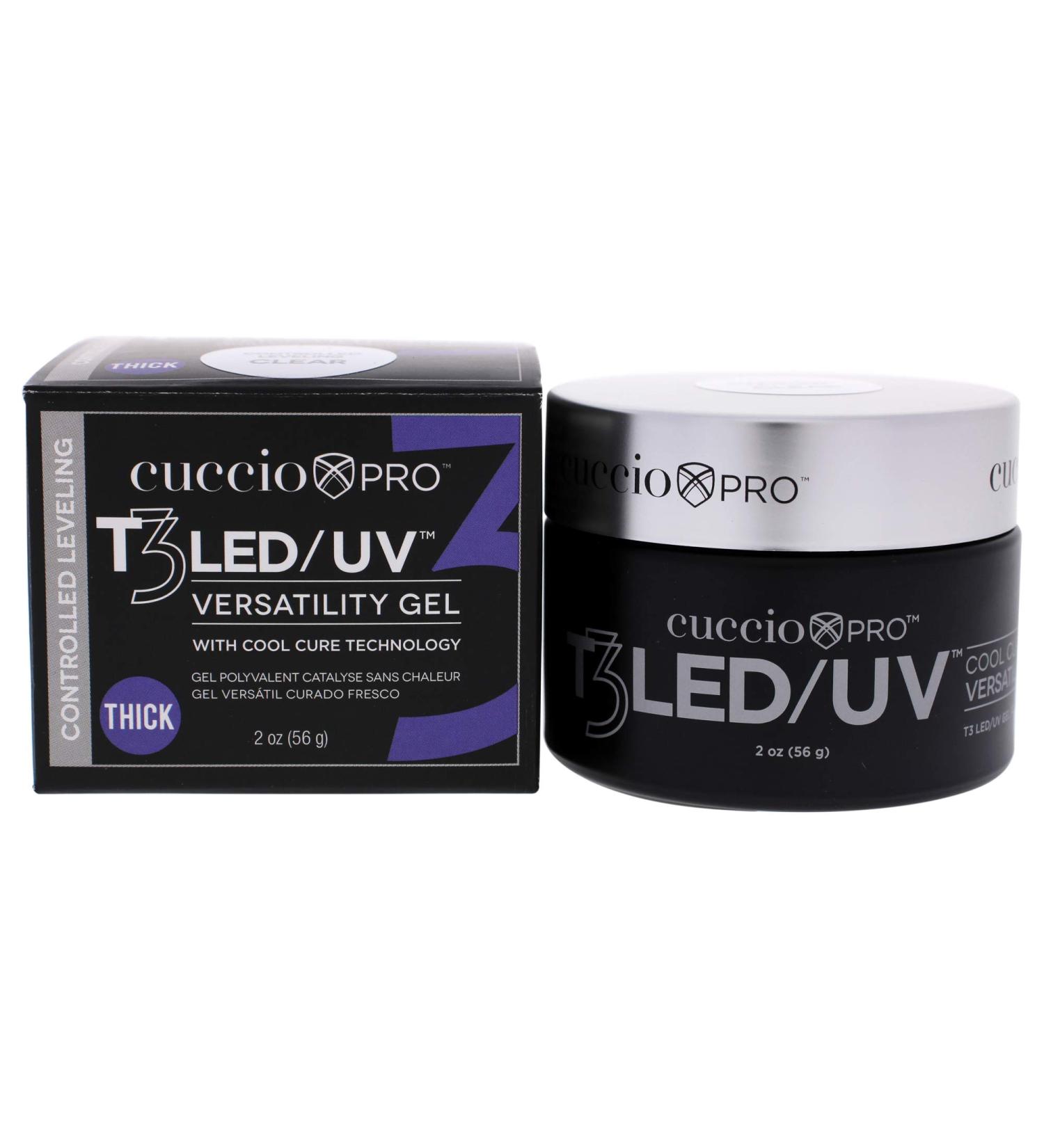 Cuccio T3 LED/UV Leveling Gel 56g - Thick Viscosity Transparent Nail Gel for Perfect Finish | International Shipping - Buy Online on GoSupps.com