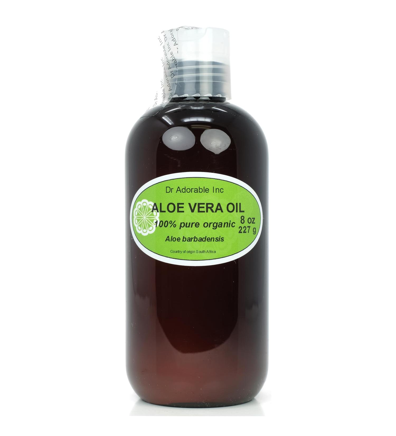 Buy Dr Adorable 8 oz Aloe Vera Oil - 100% Pure Natural Organic - International Shipping Available - Buy Online on GoSupps.com