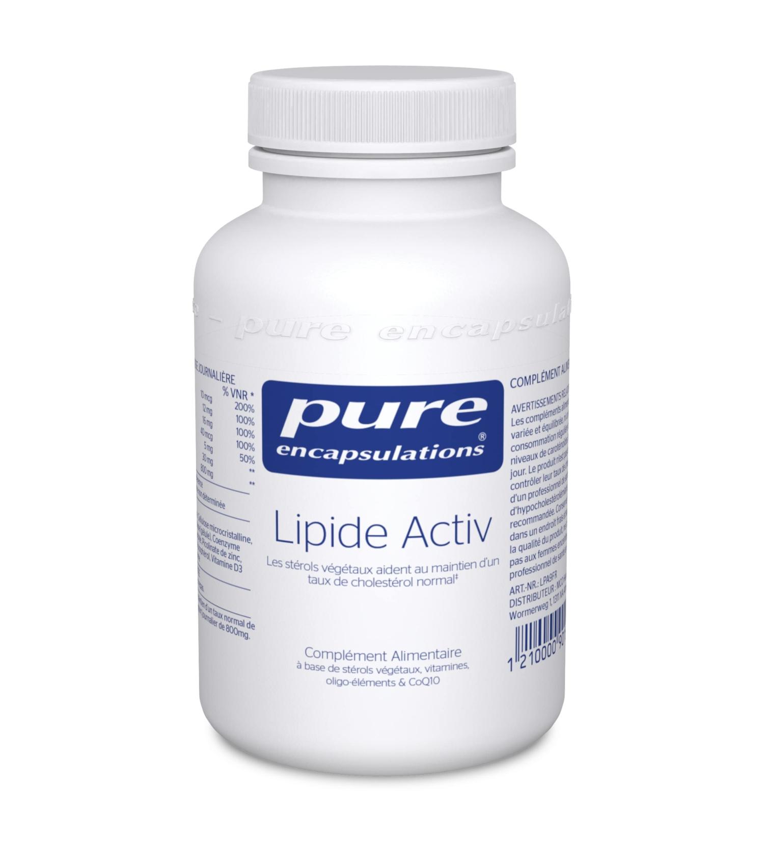 Pure Encapsulations Lipid Activ - Cholesterol and Fat Metabolism - 60 Capsule - Buy Online on GoSupps.com